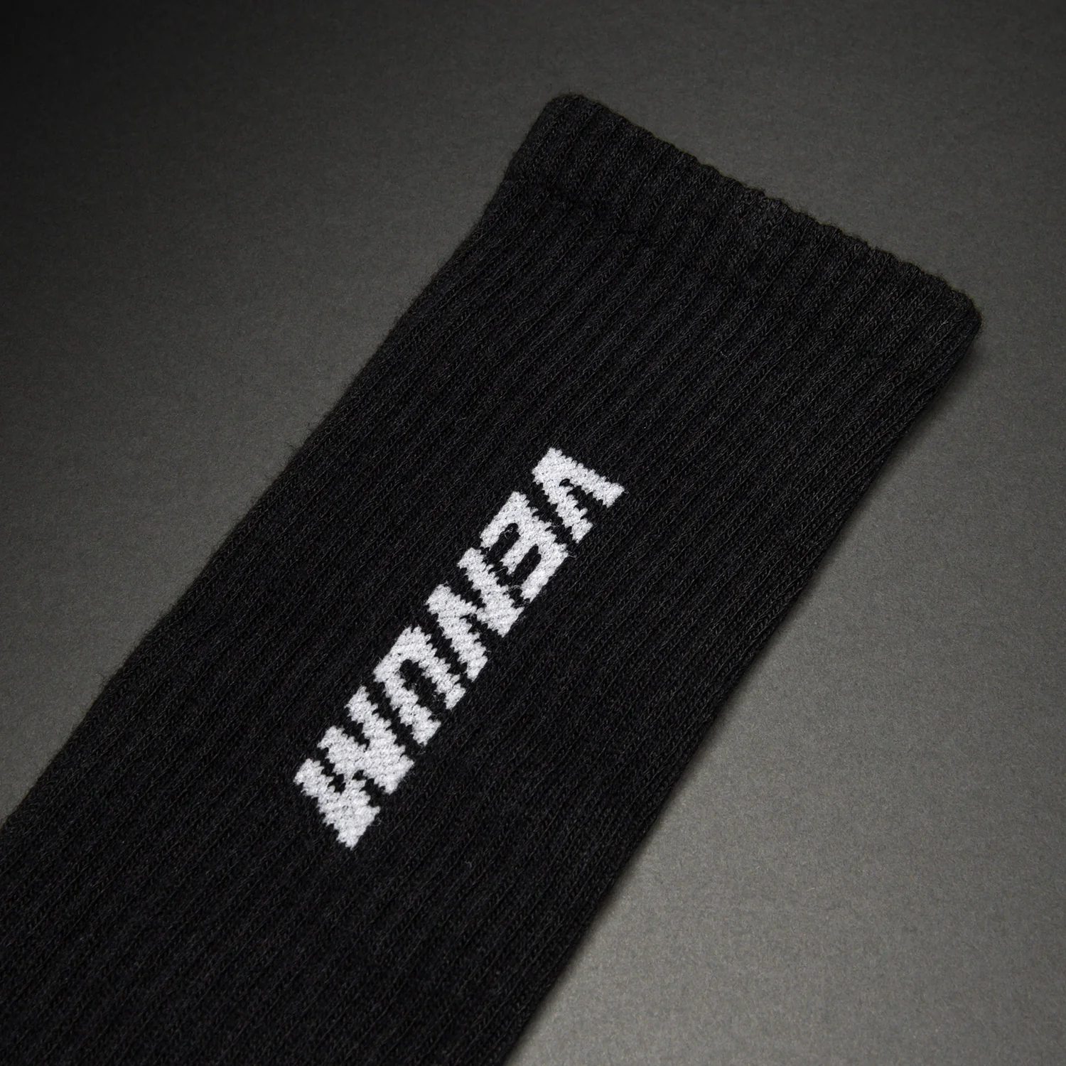 Venum Essential Crew Socks (Set of 3 pairs) - Black/White - Image 3