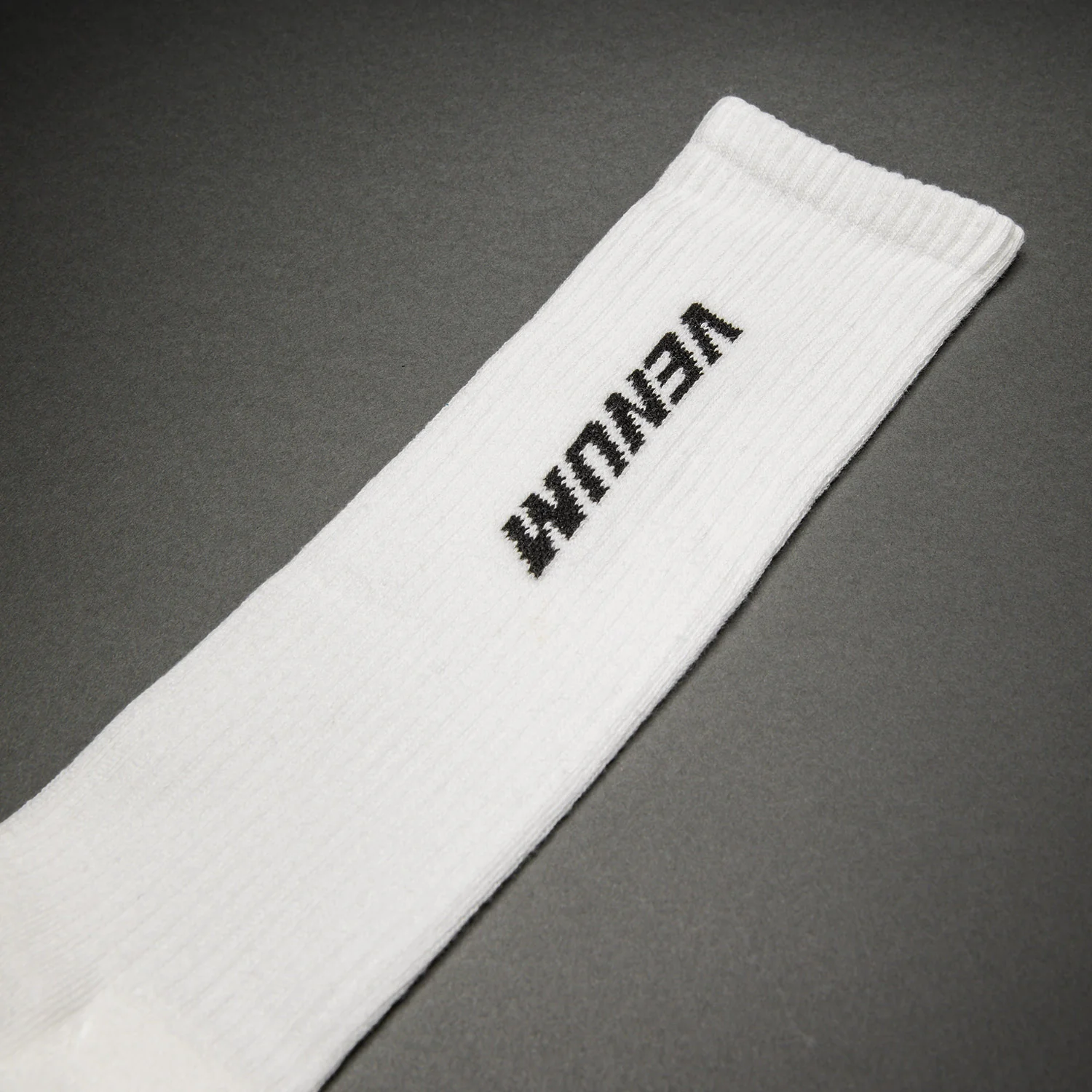 Venum Essential Over-the-Calf Socks - White/Black - Image 2