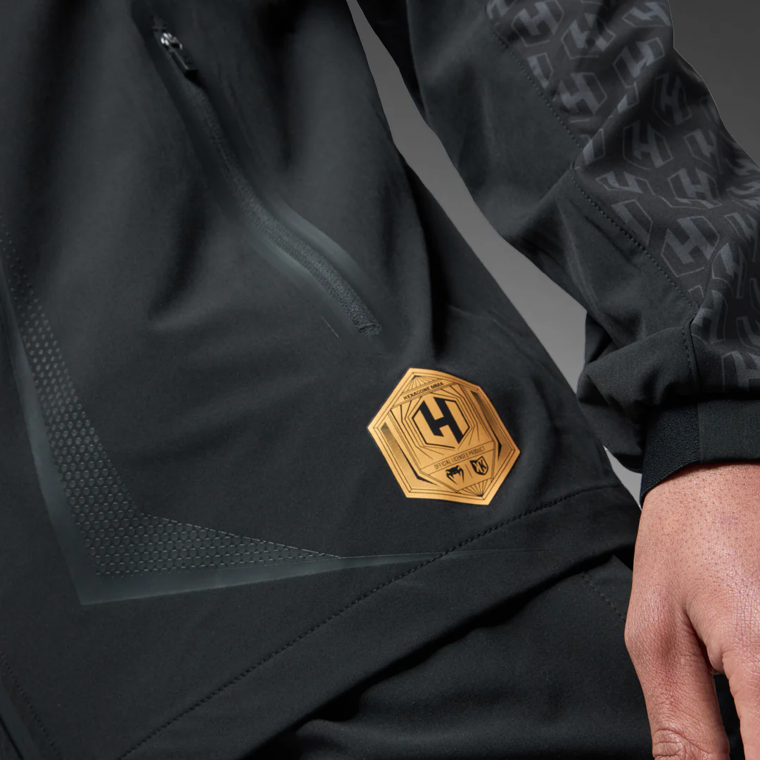 FK x Venum Hexagone MMA tracksuit Complete Tracksuit (Jacket + Pants) - Black/Gold - Image 11