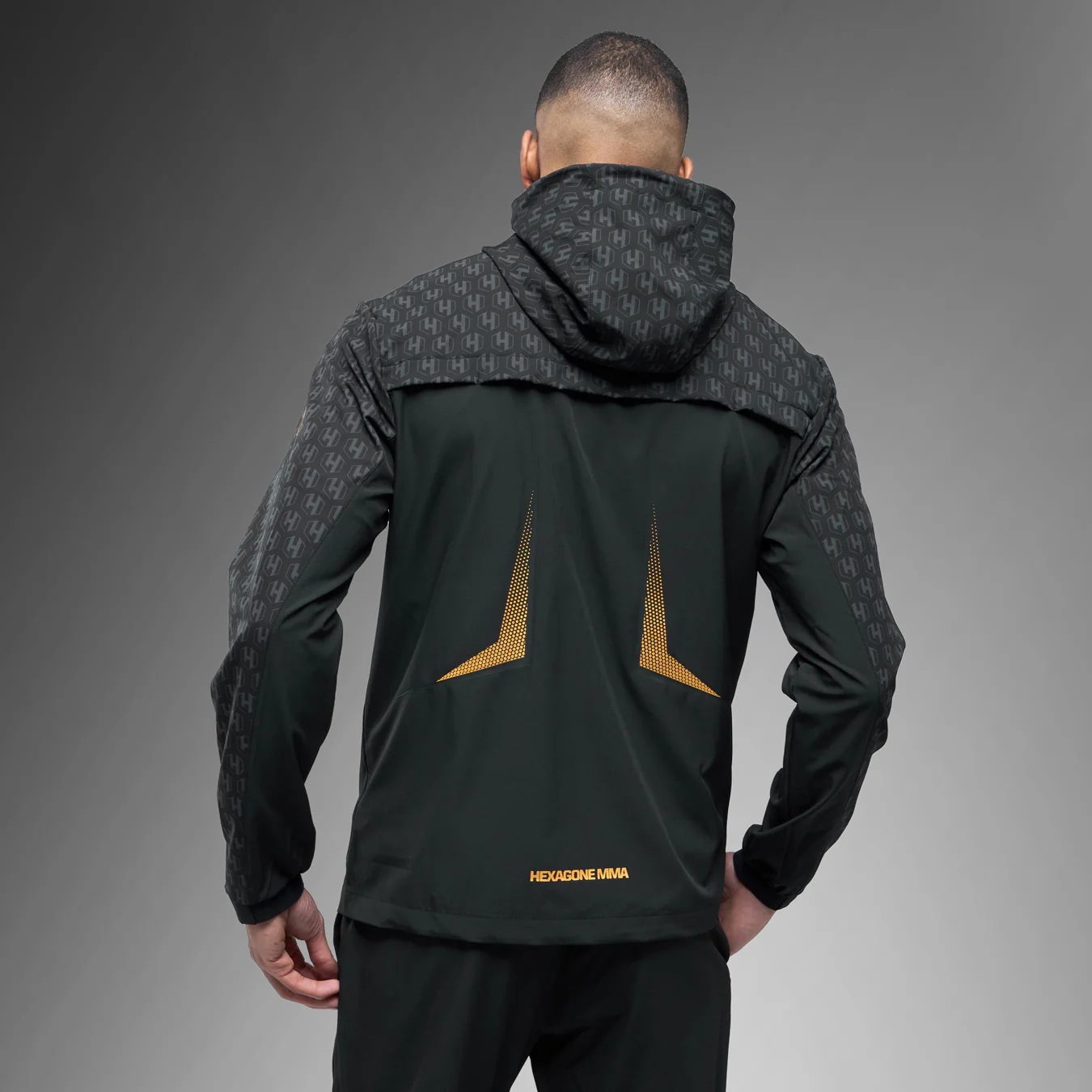 FK x Venum Hexagone MMA tracksuit Complete Tracksuit (Jacket + Pants) - Black/Gold - Image 3