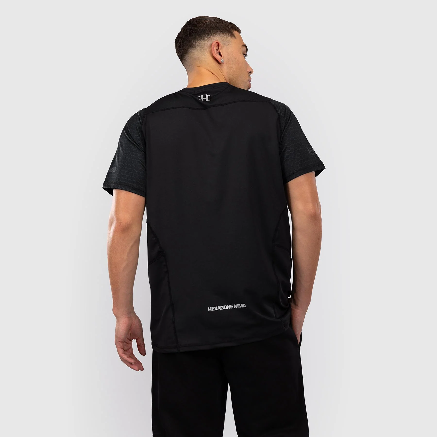 Foot Korner x Venum Hexagon MMA T-shirt - Black/Silver - Image 2