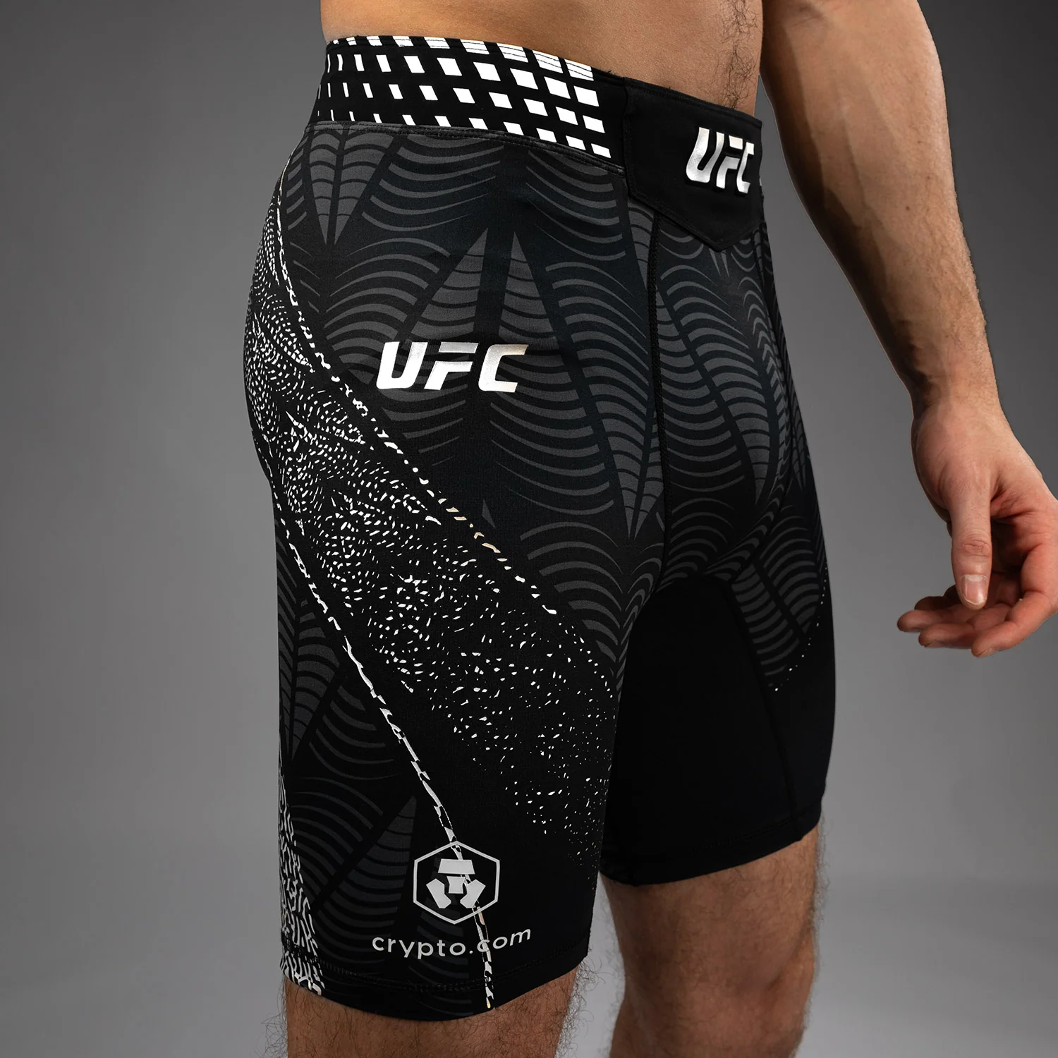 Men’s UFC Zenith by Venum Black Authentic Fight Night Vale Tudo Short Personalized - Image 6