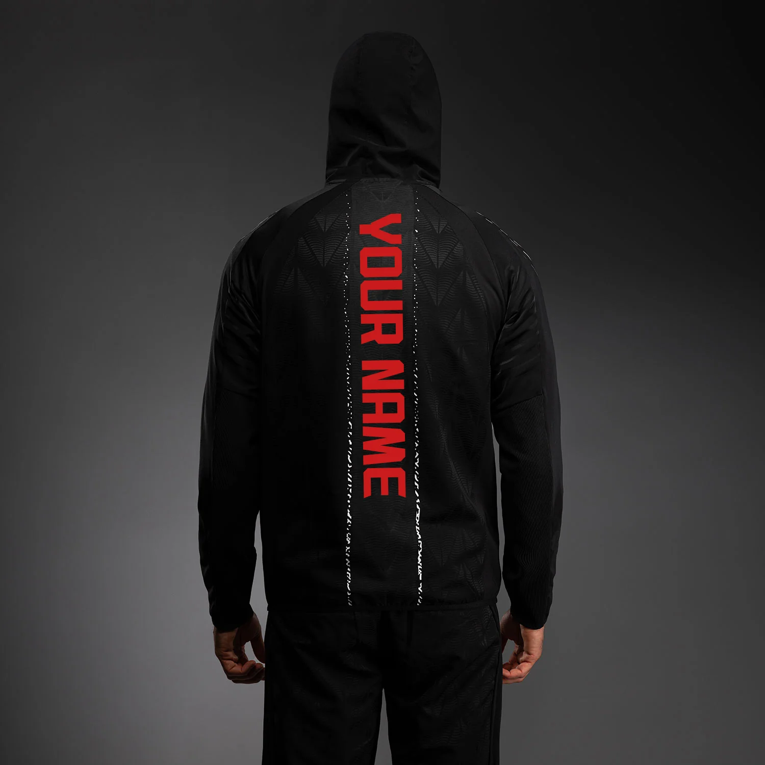 Men’s UFC Zenith by Venum Black Authentic Fight Night Walkout Hoodie Personalized