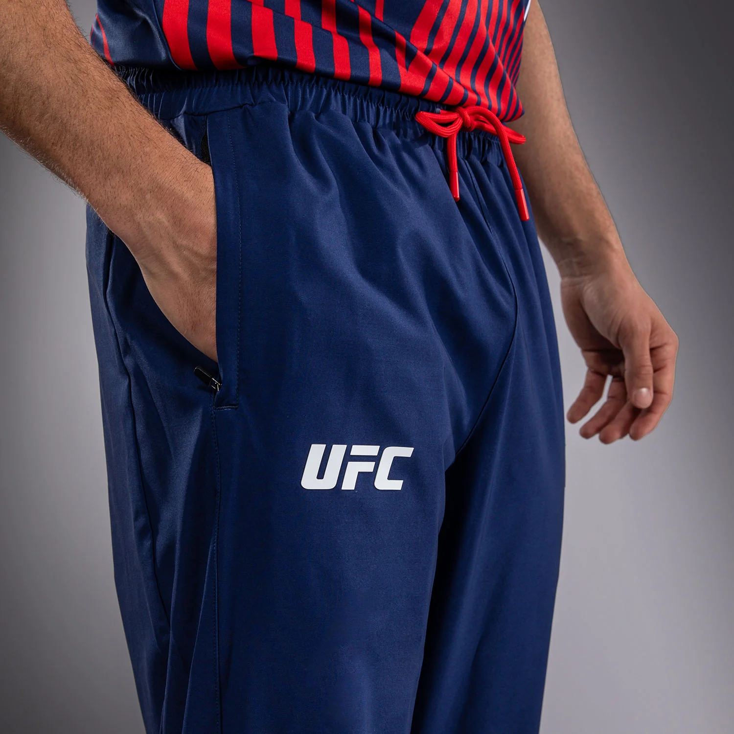 Men's Official UFC Freedom 250 by Venum Blue Authentic Fight Night Walkout Pant - Image 6