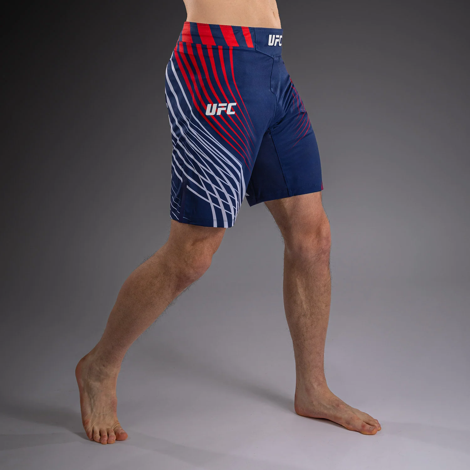 Men's UFC Freedom 250 by Venum Blue Personalized Authentic Fight Night Long Fit Fight Short - Image 3