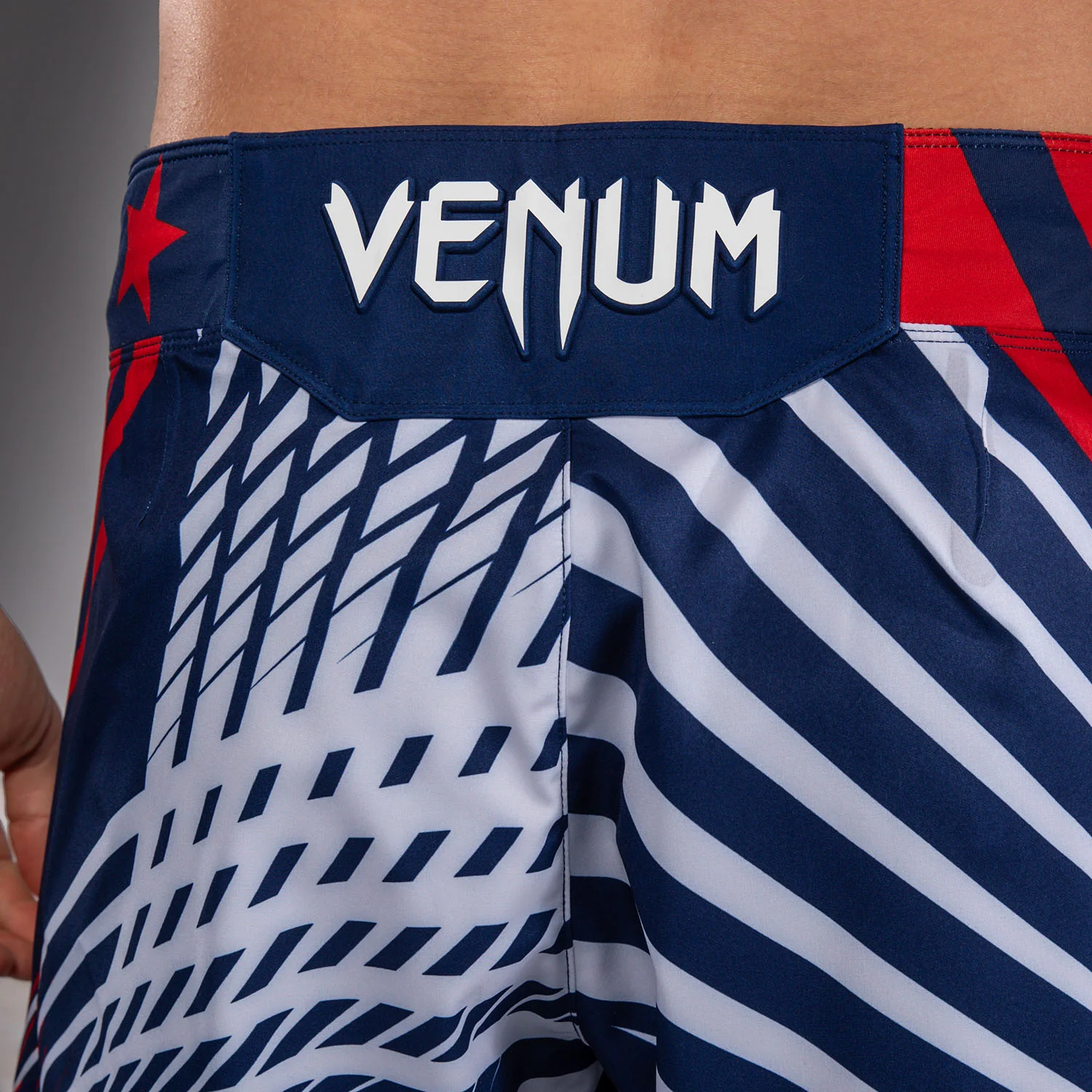 Men's UFC Freedom 250 by Venum Blue Personalized Authentic Fight Night Short Fit Fight Short - Image 8