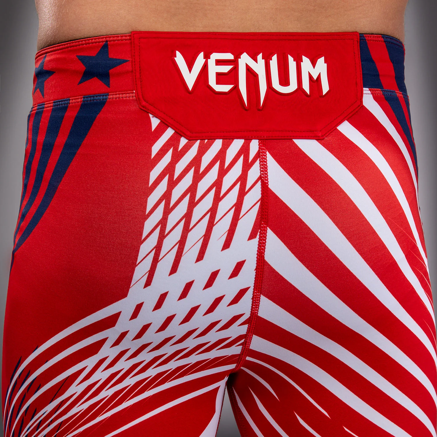Men's Official UFC Freedom 250 by Venum Red Authentic Fight Night Vale Tudo Short - Image 7