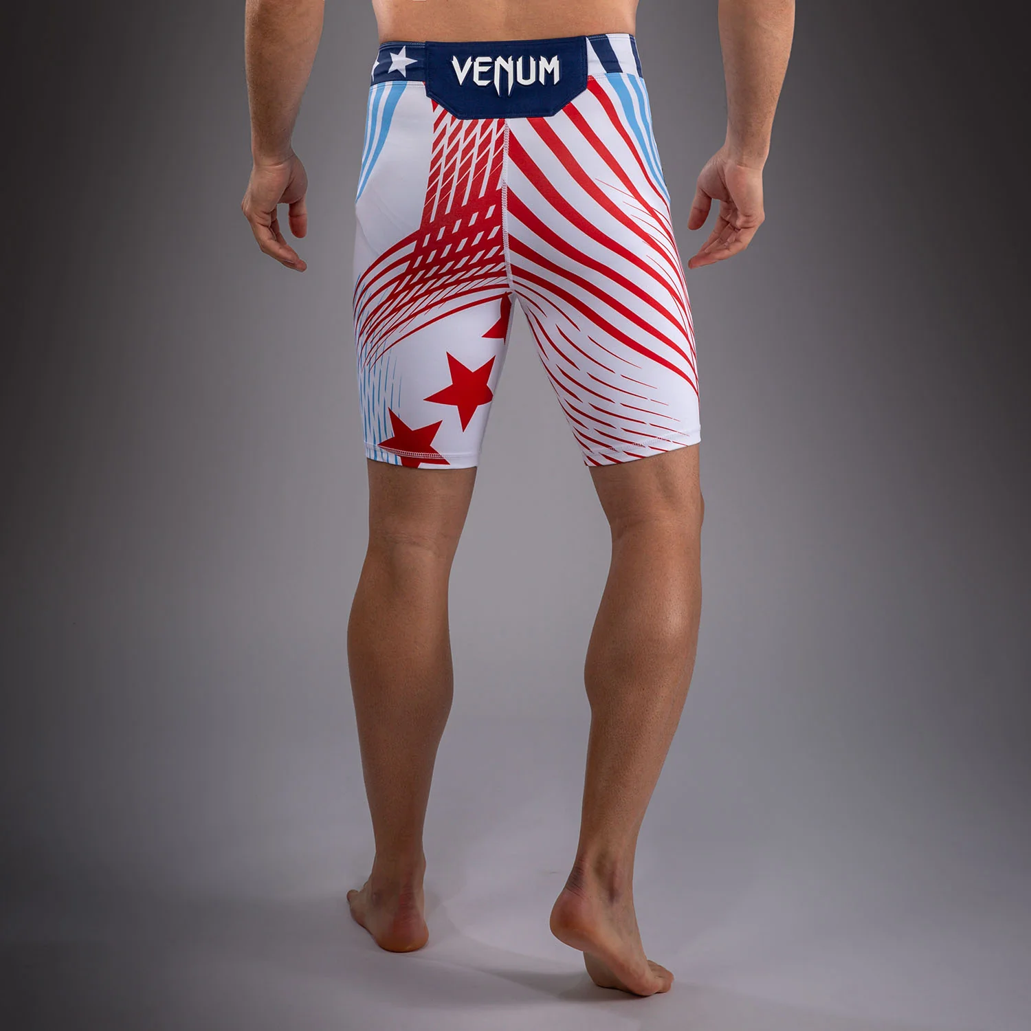 Men's Official UFC Freedom 250 by Venum White Authentic Fight Night Vale Tudo Short - Image 4
