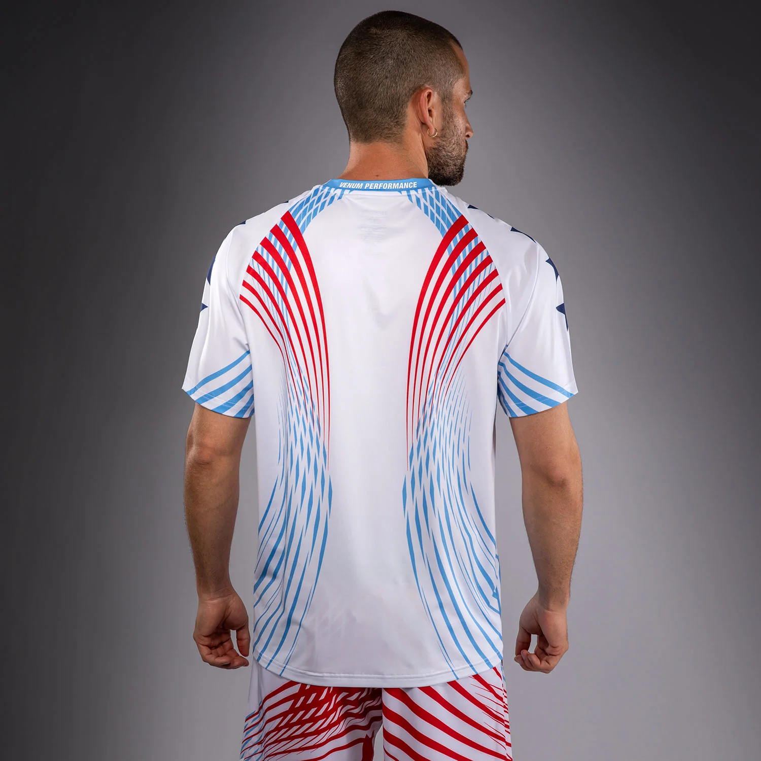 Men's Official UFC Freedom 250 by Venum White Authentic Fight Night Walkout Jersey - Image 4