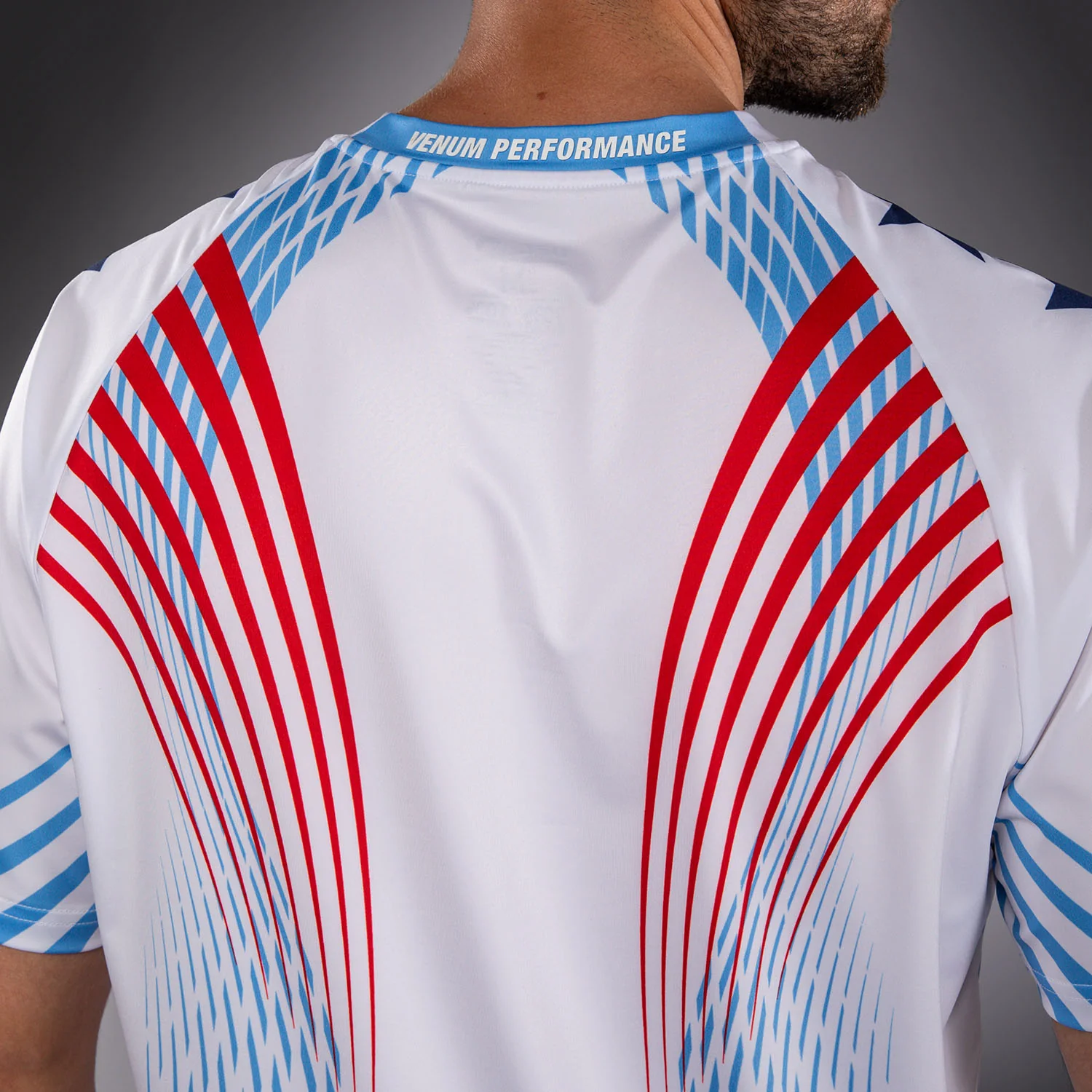 Men's Official UFC Freedom 250 by Venum White Authentic Fight Night Walkout Jersey - Image 7