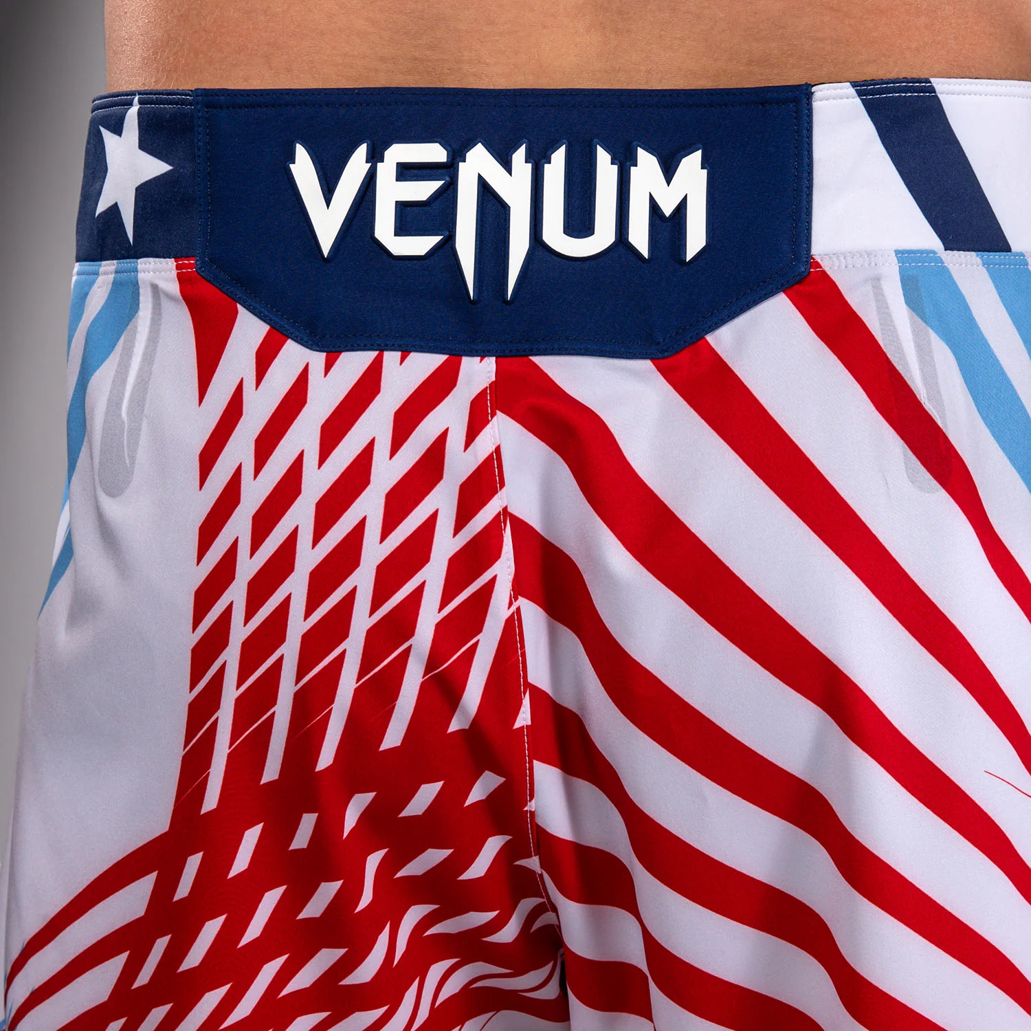 Men's UFC Freedom 250 by Venum White Personalized Authentic Fight Night Long Fit Fight Short - Image 7