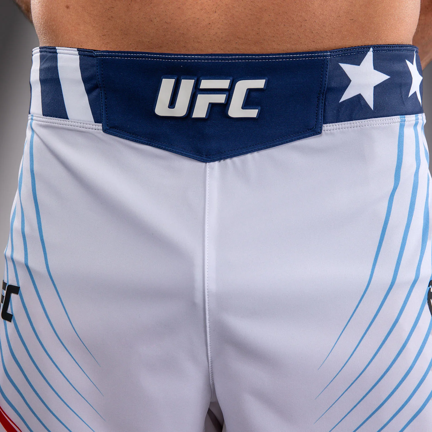 Men's UFC Freedom 250 by Venum White Personalized Authentic Fight Night Short Fit Fight Short - Image 6