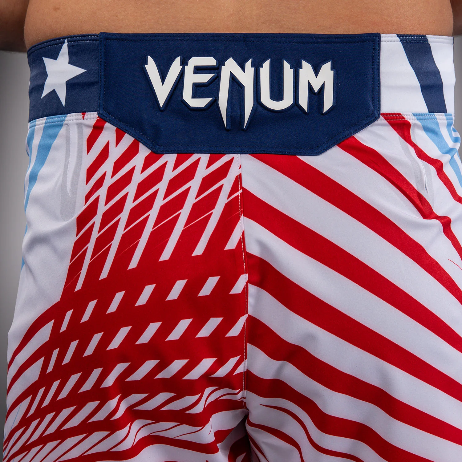 Men's UFC Freedom 250 by Venum White Personalized Authentic Fight Night Short Fit Fight Short - Image 9