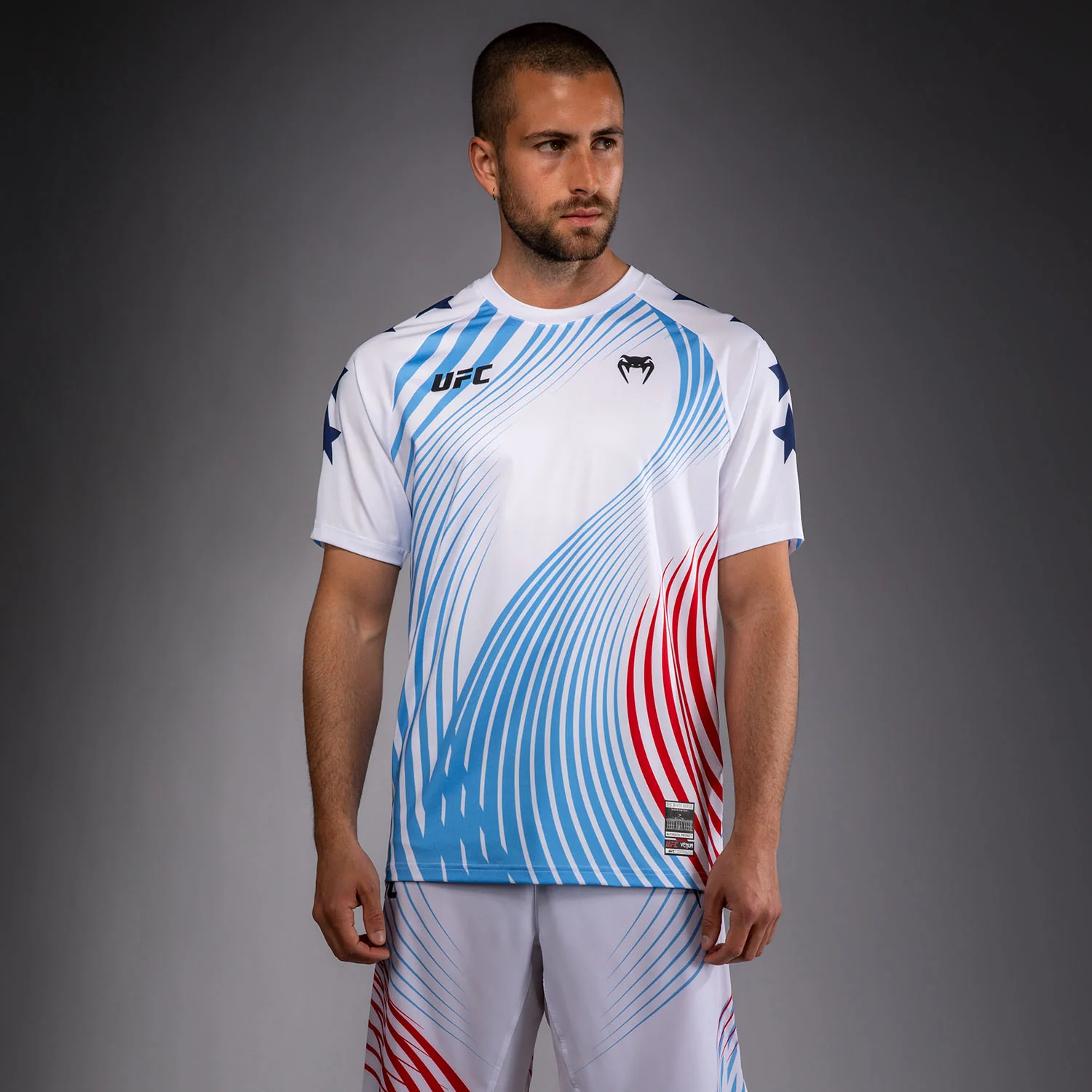 Men's UFC Freedom 250 by Venum White Personalized Authentic Fight Night Walkout Jersey - Image 2