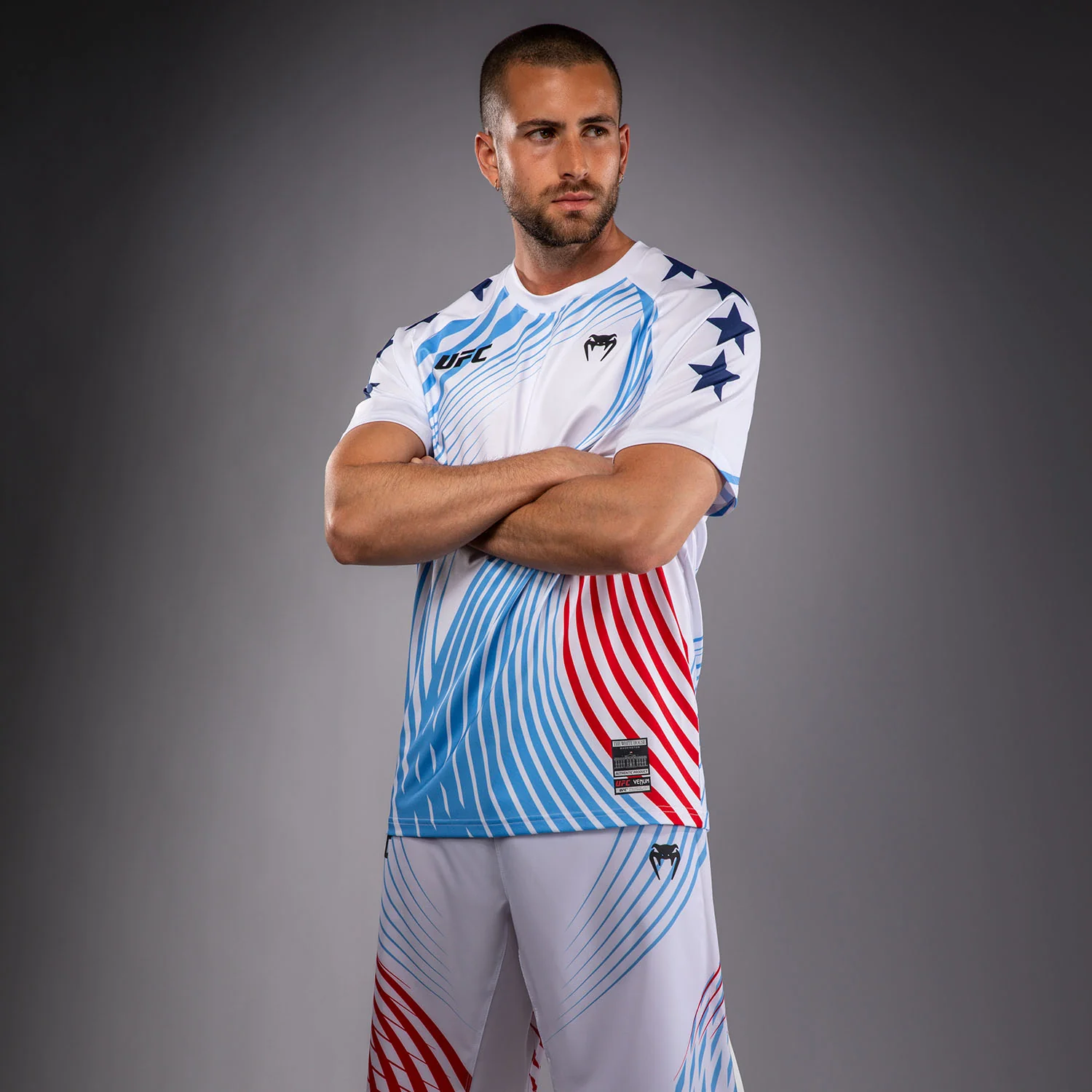 Men's UFC Freedom 250 by Venum White Personalized Authentic Fight Night Walkout Jersey - Image 4