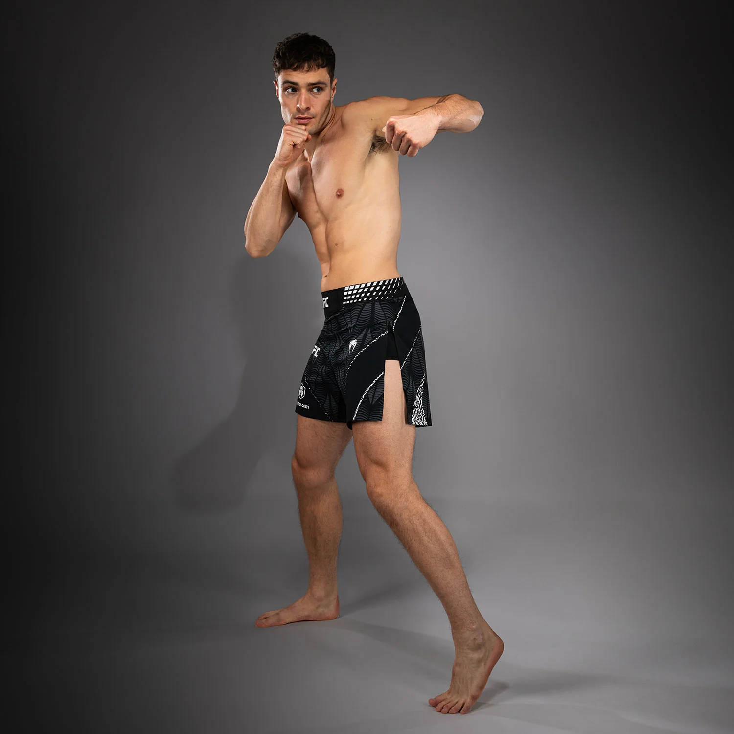 Men's UFC Zenith by Venum Black Authentic Fight Night Gladiator Fight Short - Image 7