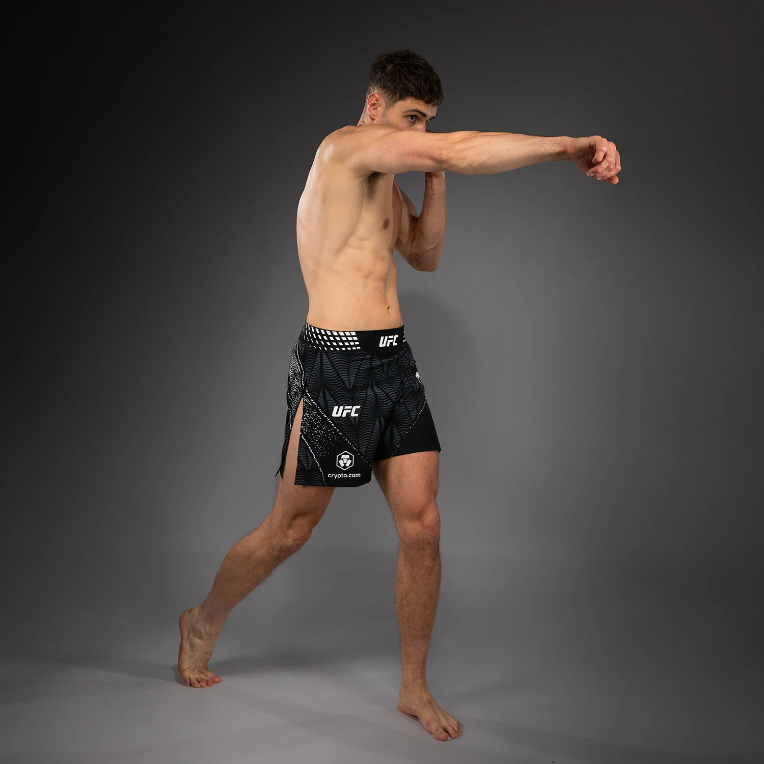 Men's UFC Zenith by Venum Black Authentic Fight Night Gladiator Fight Short - Image 8