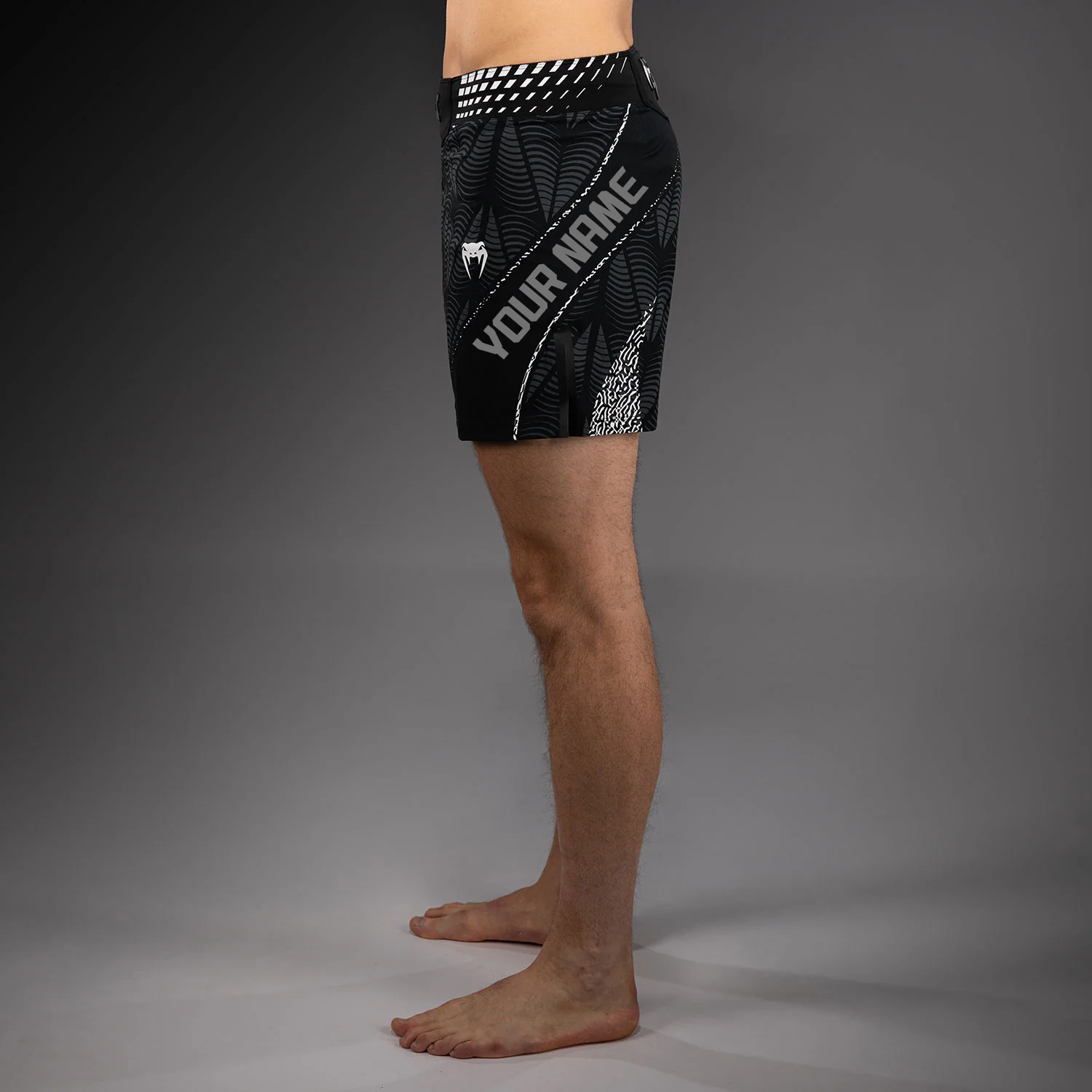 Men's UFC Zenith by Venum Black Authentic Fight Night Short Fit Fight Short Personalized