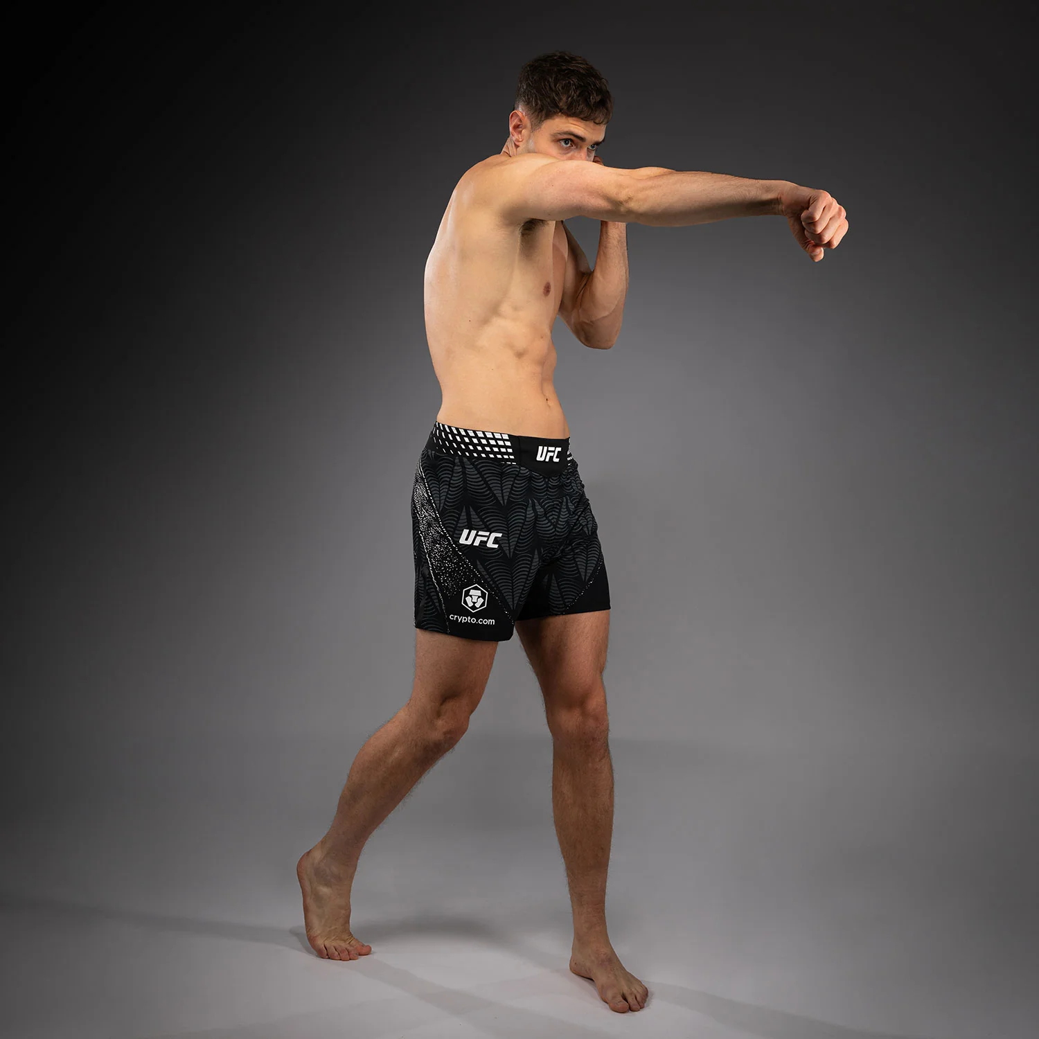 Men's UFC Zenith by Venum Black Authentic Fight Night Short Fit Fight Short Personalized - Image 8