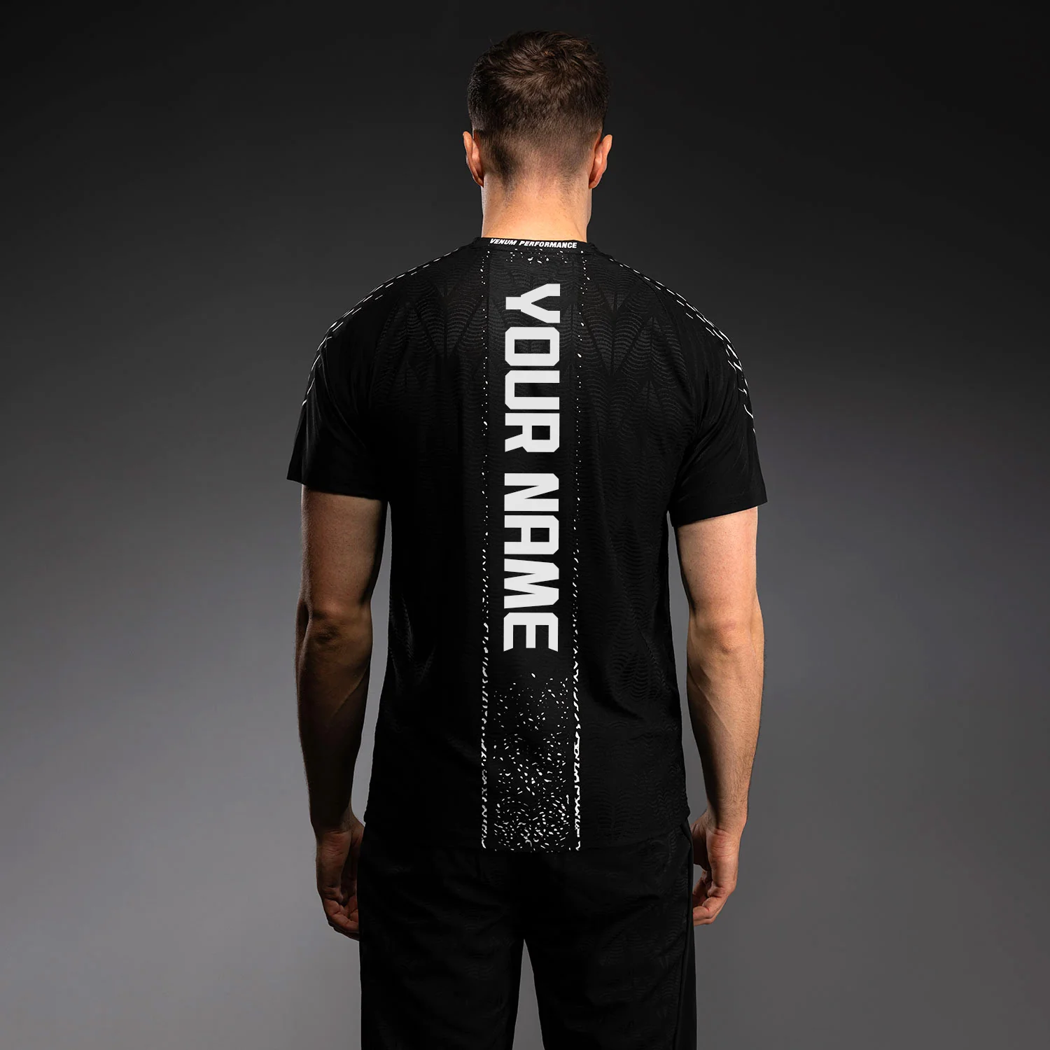 Men's UFC Zenith by Venum Black Authentic Fight Night Walkout Jersey Personalized