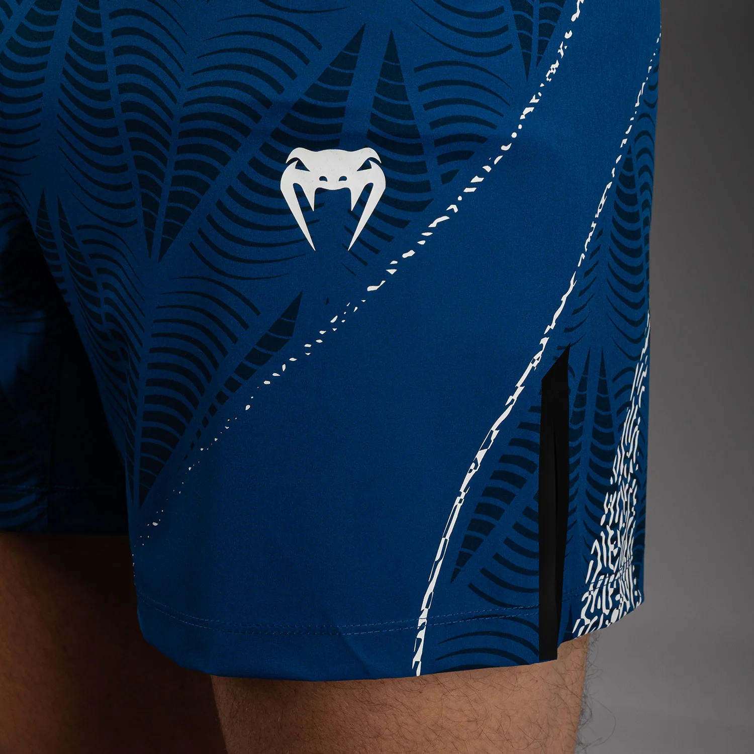 Men's UFC Zenith by Venum Blue Authentic Fight Night Short Fit Fight Short - Image 5