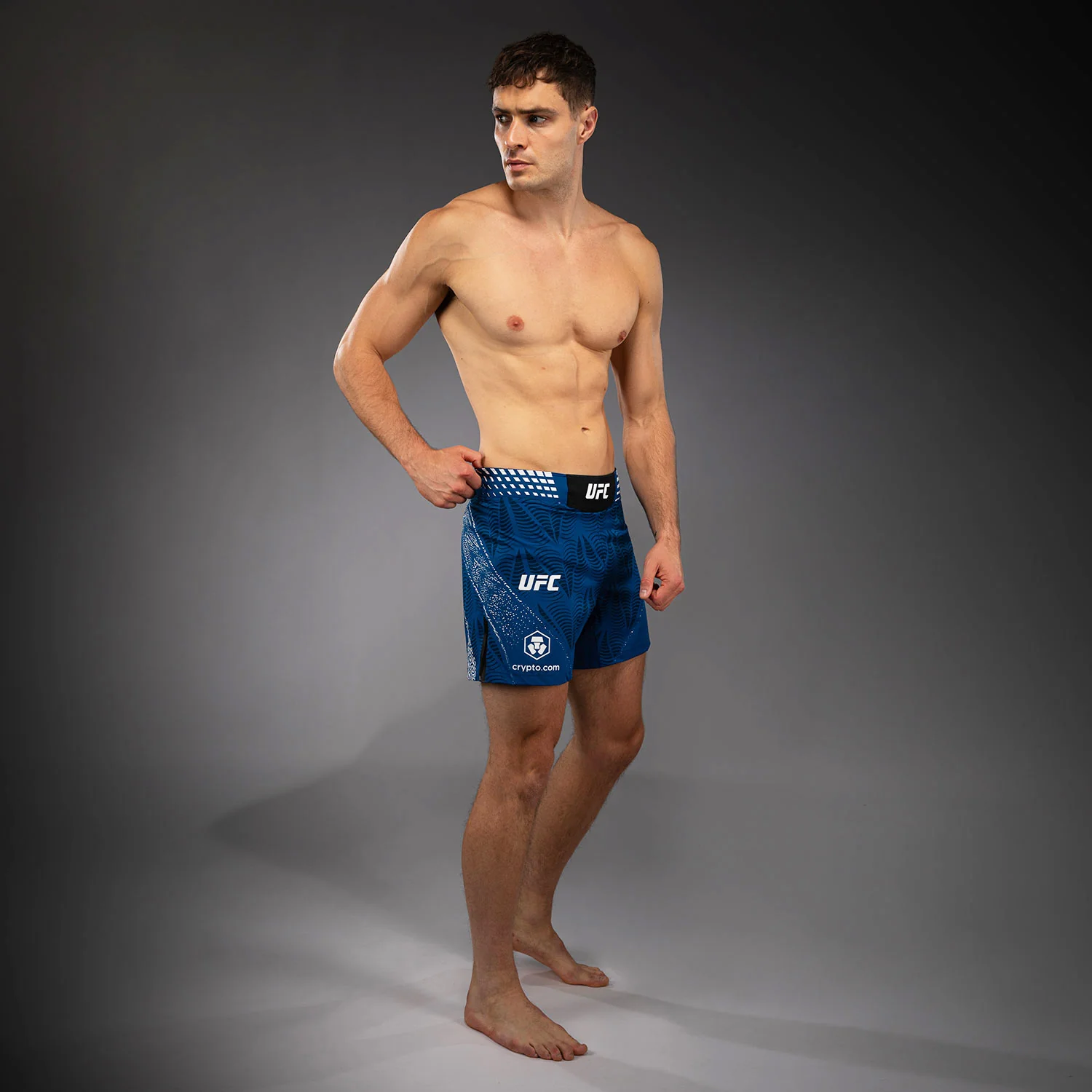 Men's UFC Zenith by Venum Blue Authentic Fight Night Short Fit Fight Short - Image 6