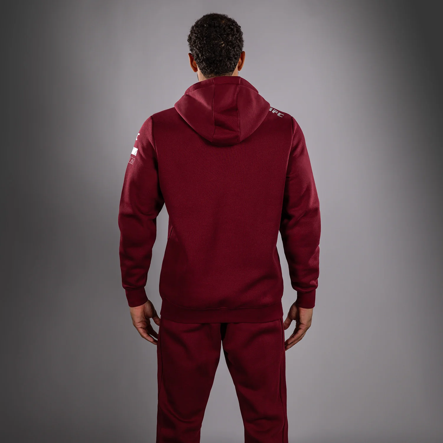 Men's UFC Zenith by Venum Burgundy Authentic Fight Week Pullover Hoodie - Image 3