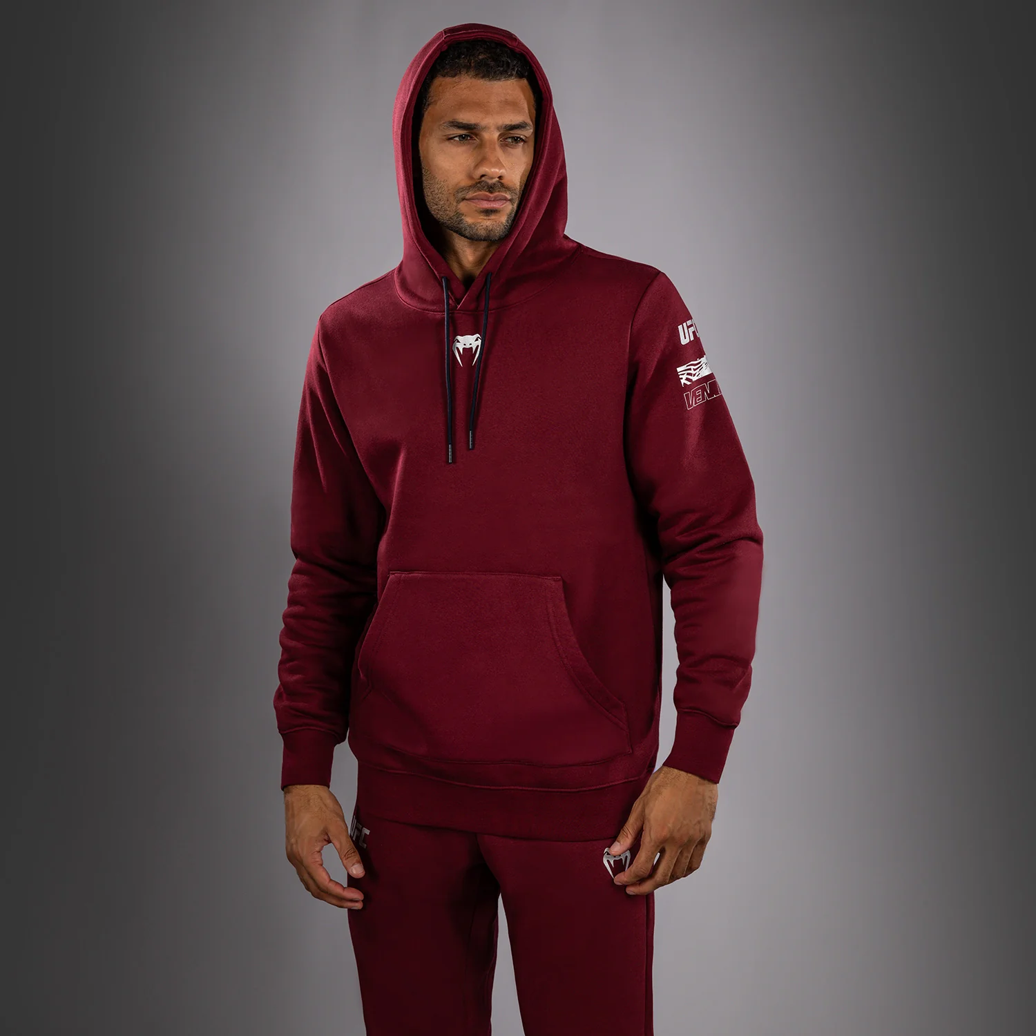 Men's UFC Zenith by Venum Burgundy Authentic Fight Week Pullover Hoodie - Image 7