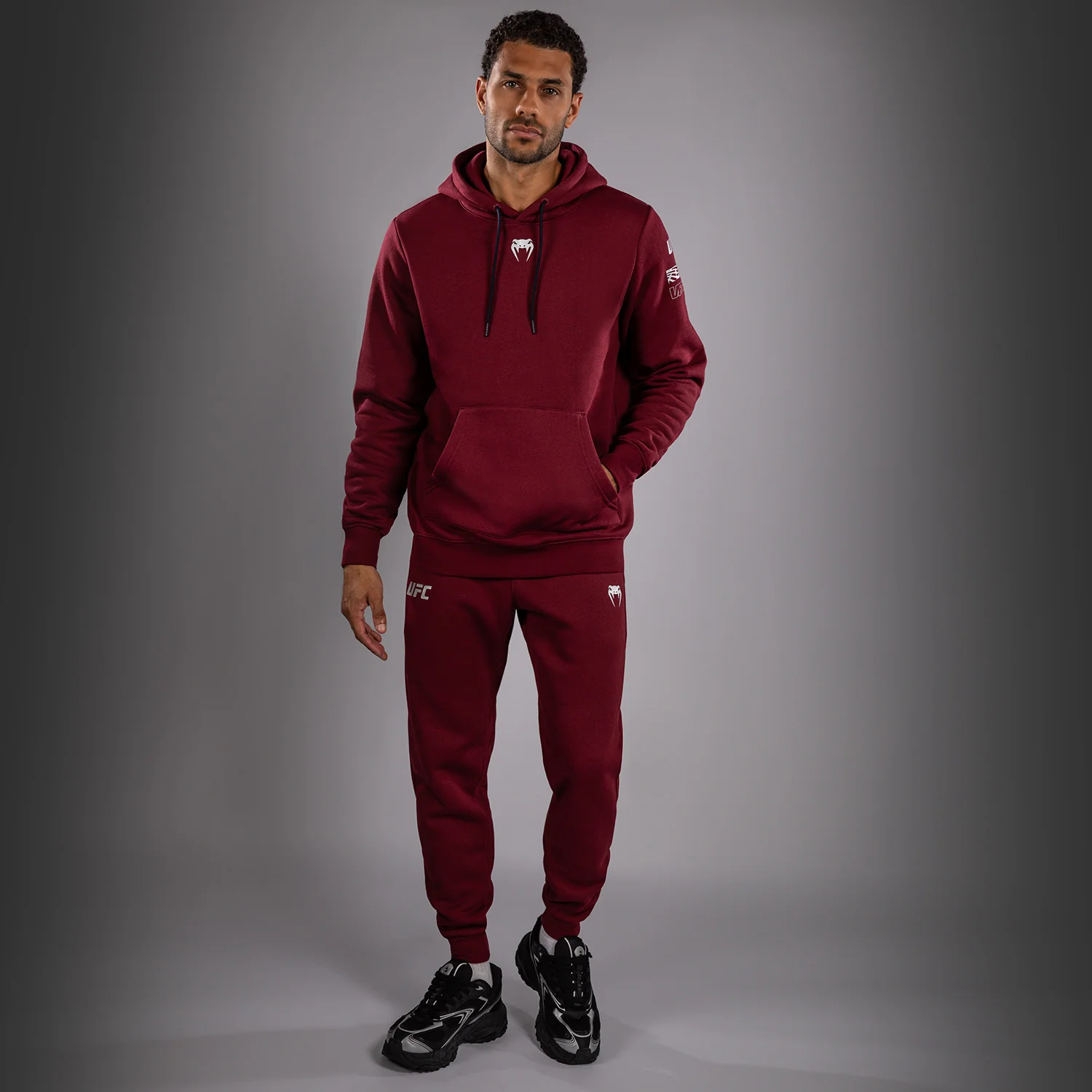 Men's UFC Zenith by Venum Burgundy Authentic Fight Week Pullover Hoodie - Image 8