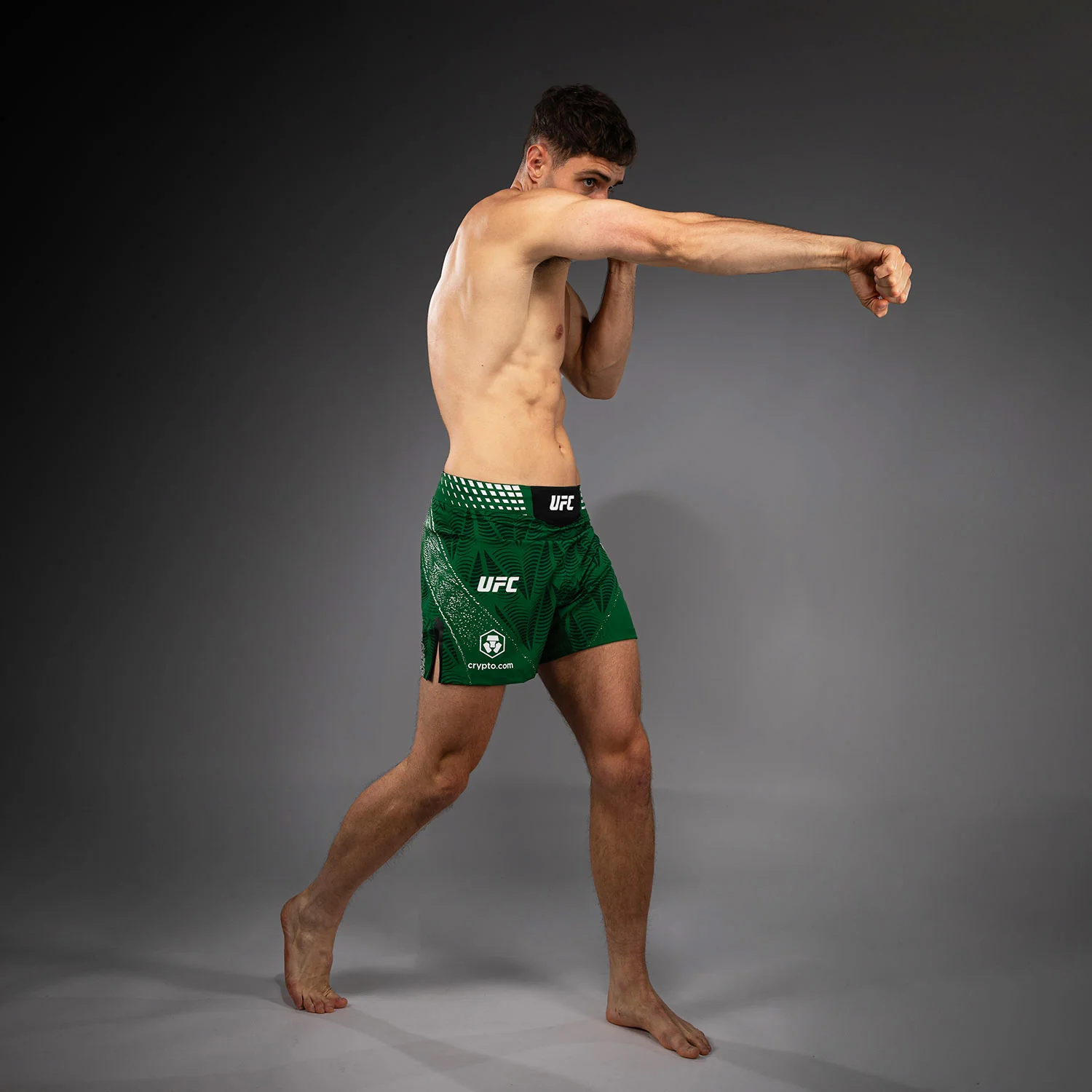 Men's UFC Zenith by Venum Green Authentic Fight Night Short Fit Fight Short - Image 8