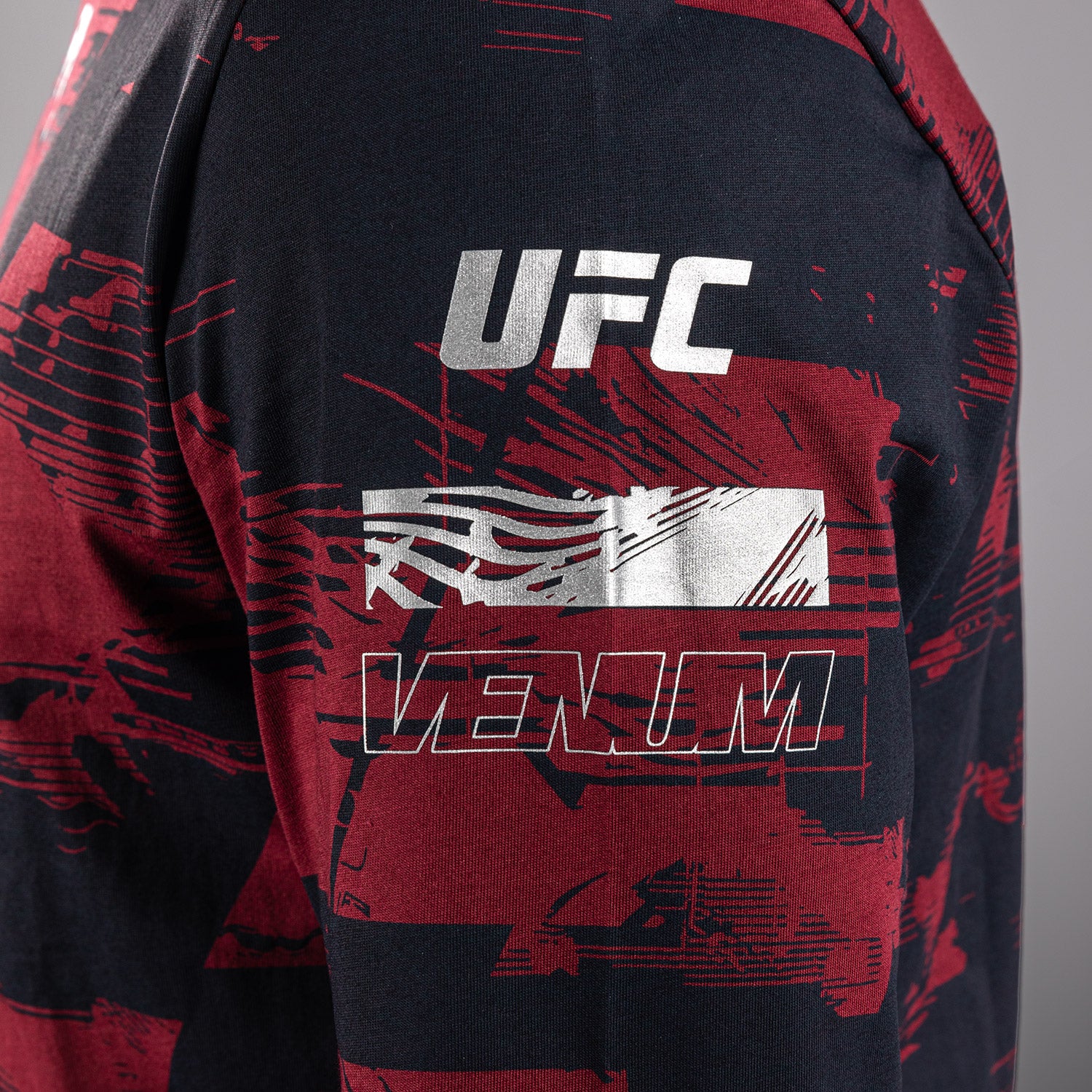 Men's UFC Zenith by Venum Burgundy Authentic Fight Week Long Sleeve T-Shirt - Image 6