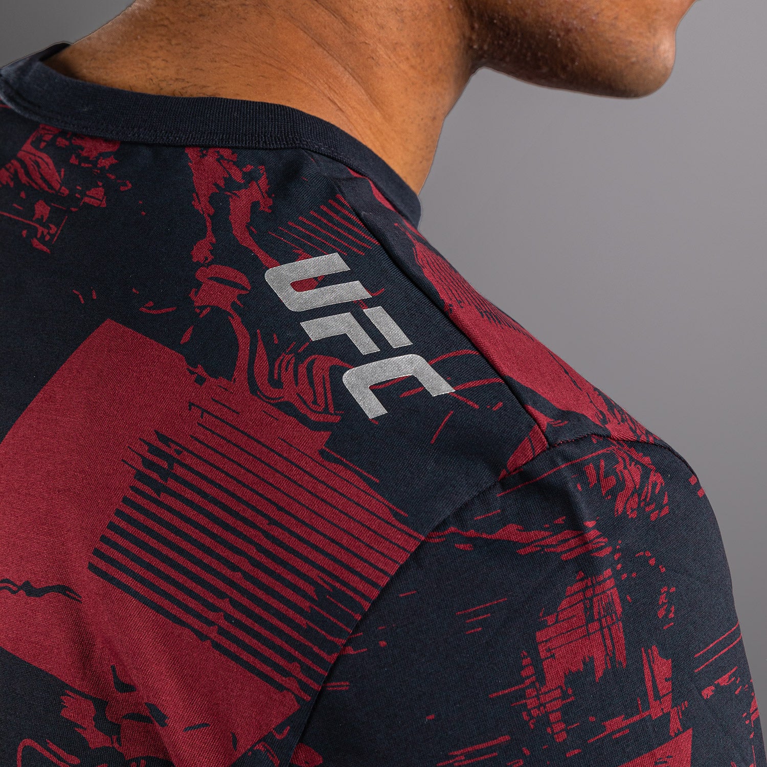Men's UFC Zenith by Venum Burgundy Authentic Fight Week Long Sleeve T-Shirt - Image 7