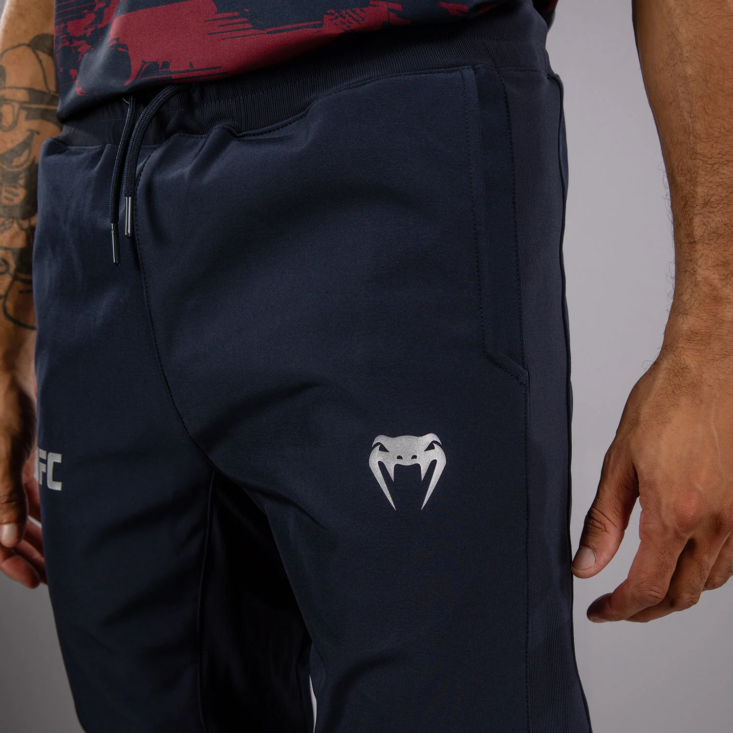 Men's UFC Zenith by Venum Navy Blue Authentic Fight Week Pant - Image 5