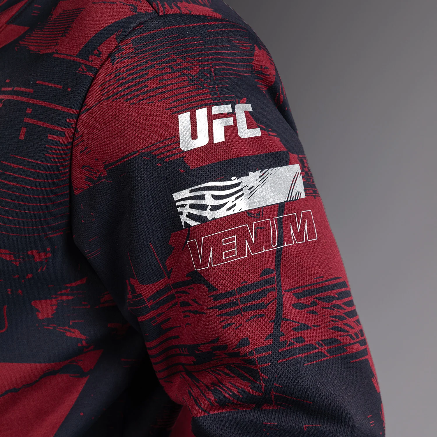 Men's UFC Zenith by Venum Burgundy Authentic Fight Week Pullover Hoodie - Image 8