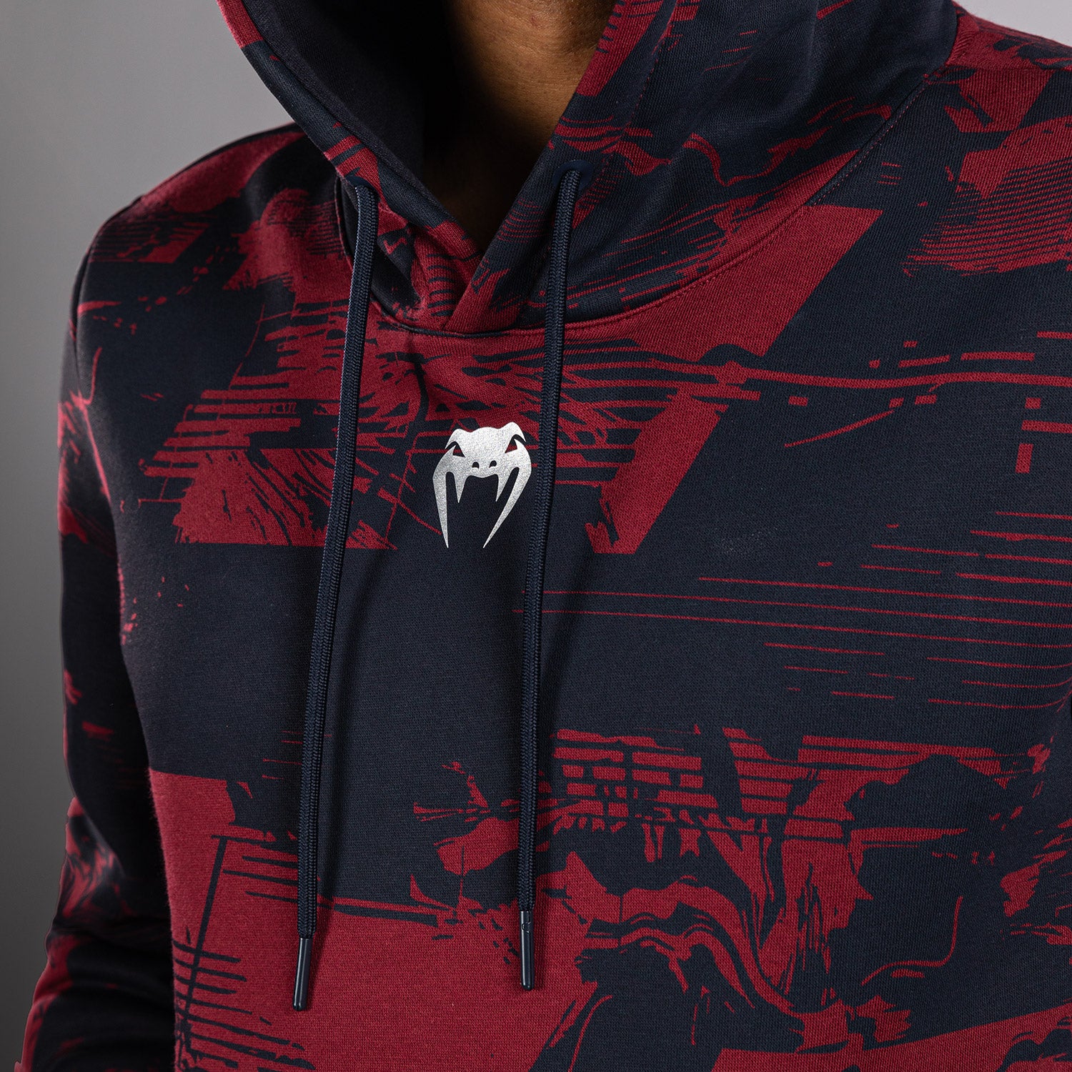 Men's UFC Zenith by Venum Burgundy Authentic Fight Week Pullover Hoodie - Image 9
