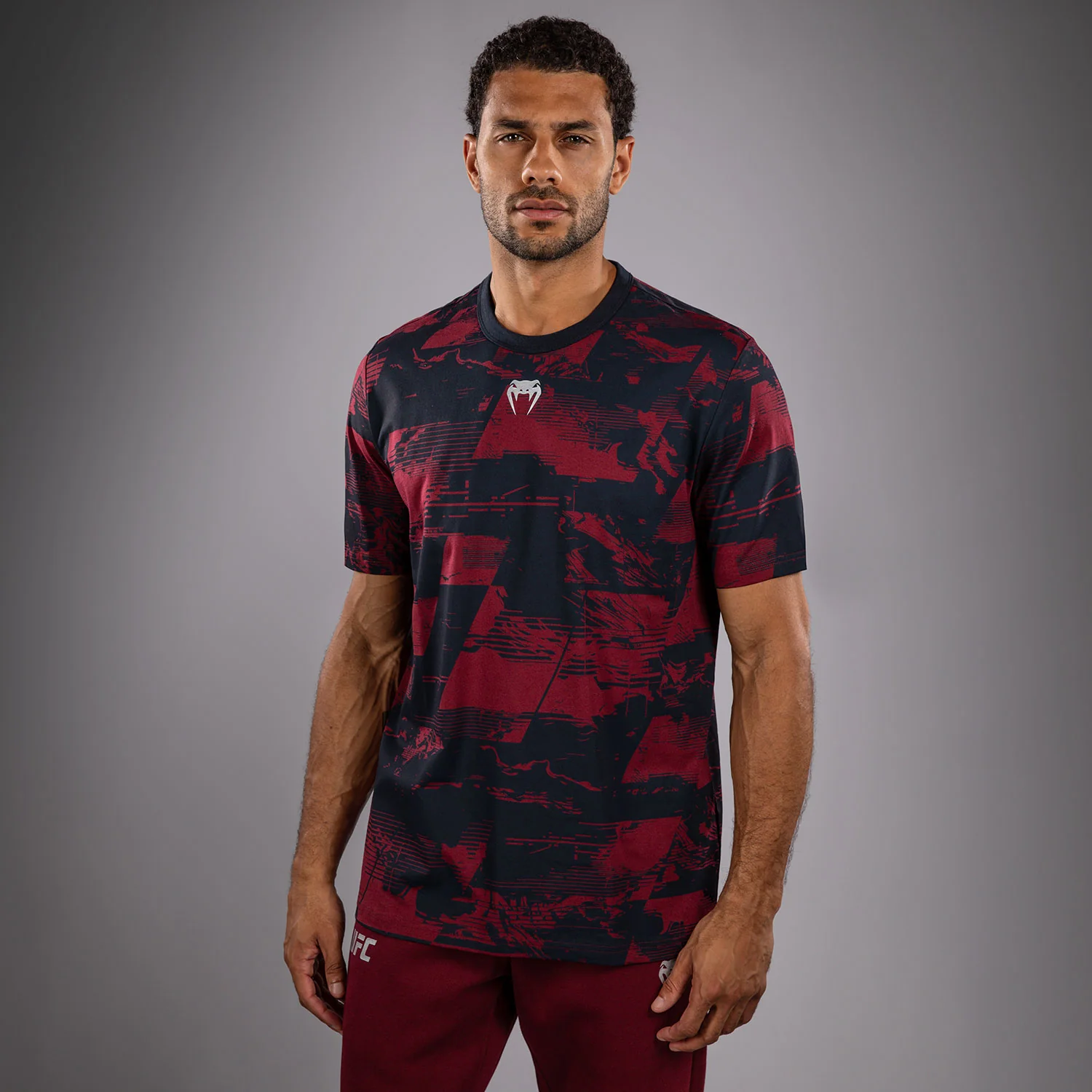 Men's UFC Zenith by Venum Burgundy Authentic Fight Week Short Sleeve T-Shirt - Image 5