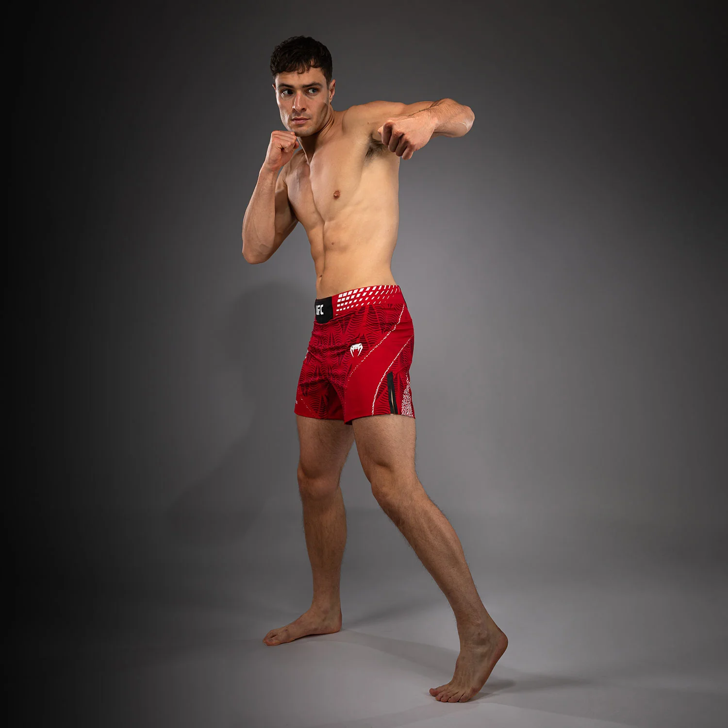 Men's UFC Zenith by Venum Red Authentic Fight Night Short Fit Fight Short Personalized - Image 9