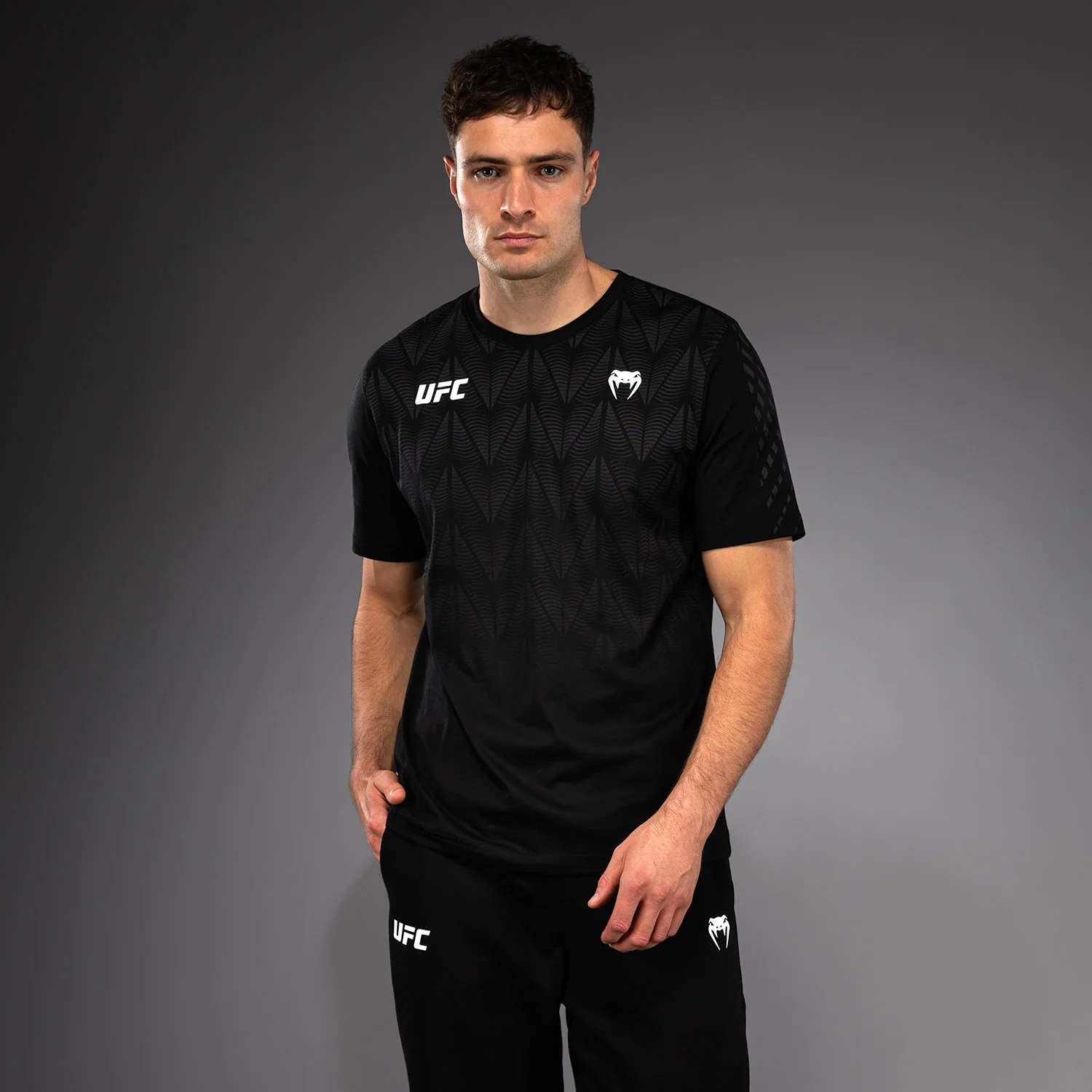 Men's UFC Zenith by Venum Replica Black T-Shirt - Image 2