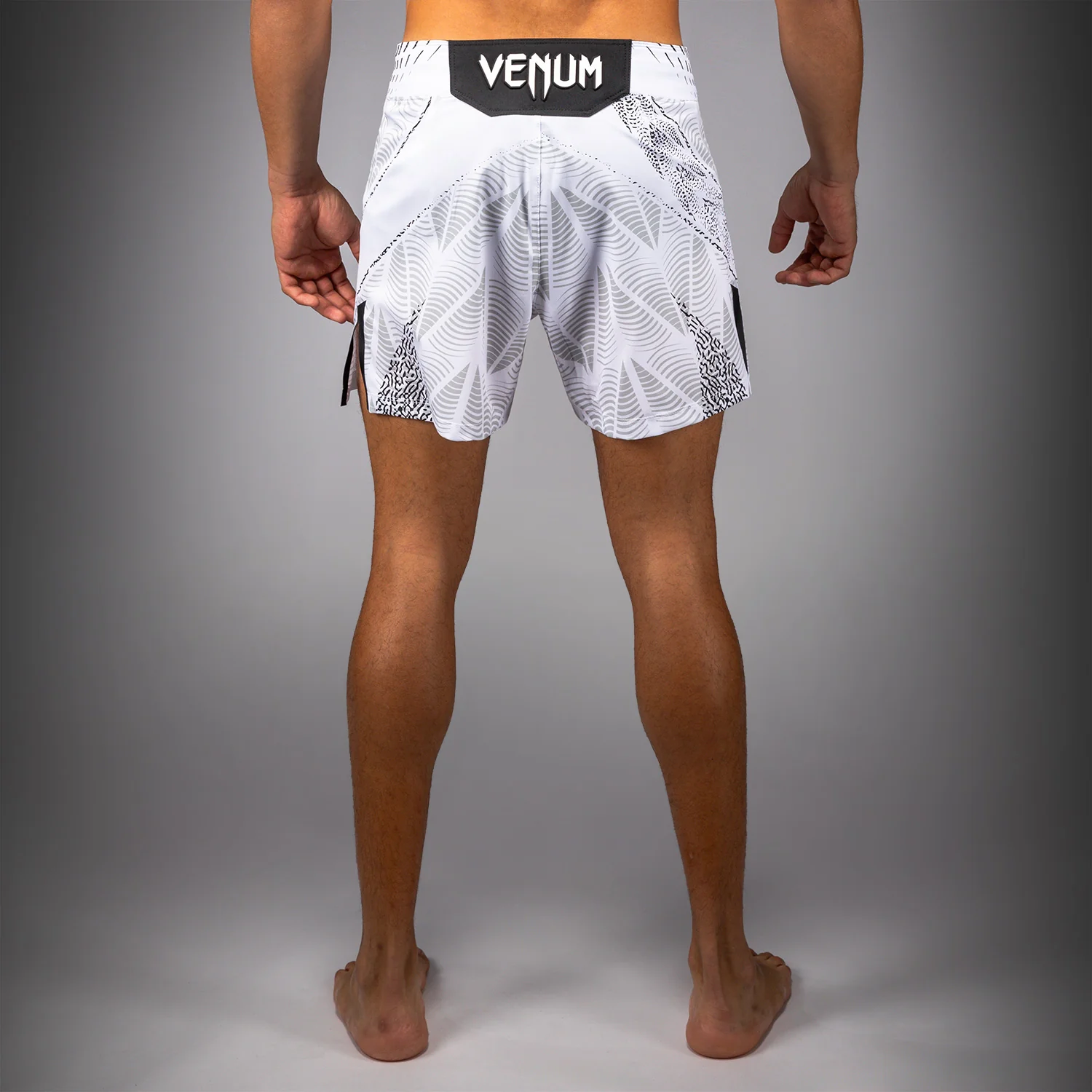Men's UFC Zenith by Venum White Authentic Fight Night Short Fit Fight Short - Image 6