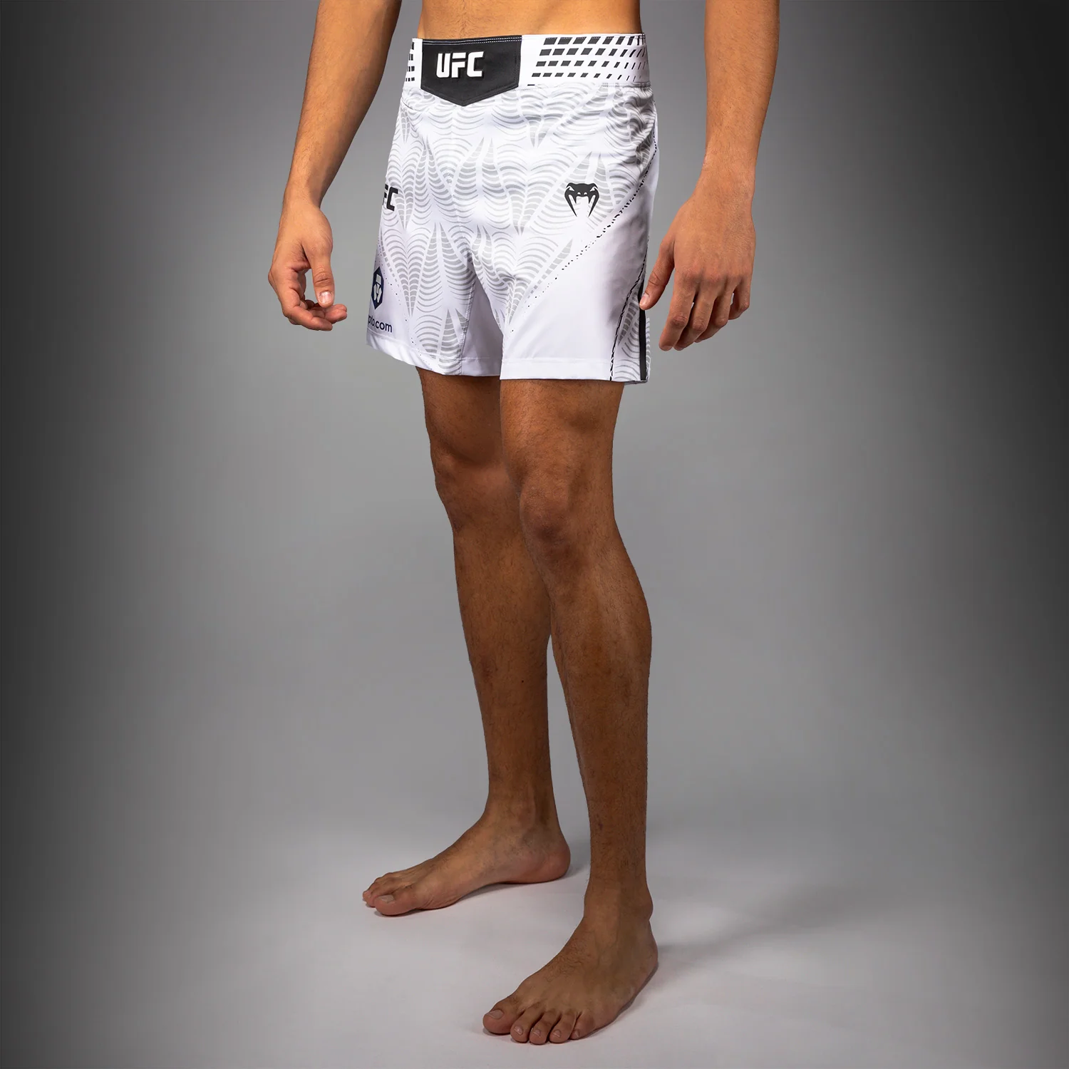Men's UFC Zenith by Venum White Authentic Fight Night Short Fit Fight Short Personalized - Image 4