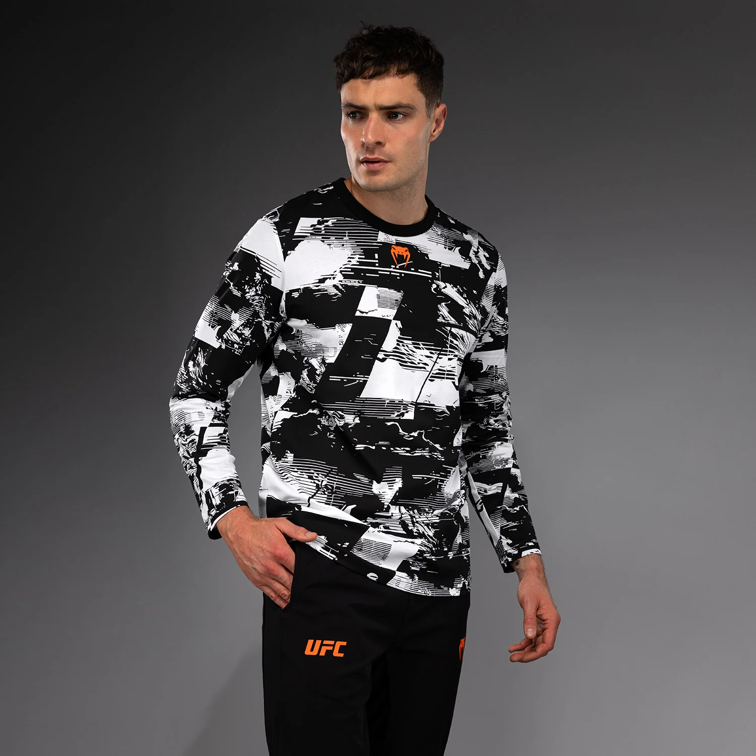 Men's UFC Zenith by Venum White Authentic Fight Week Long Sleeve T-Shirt