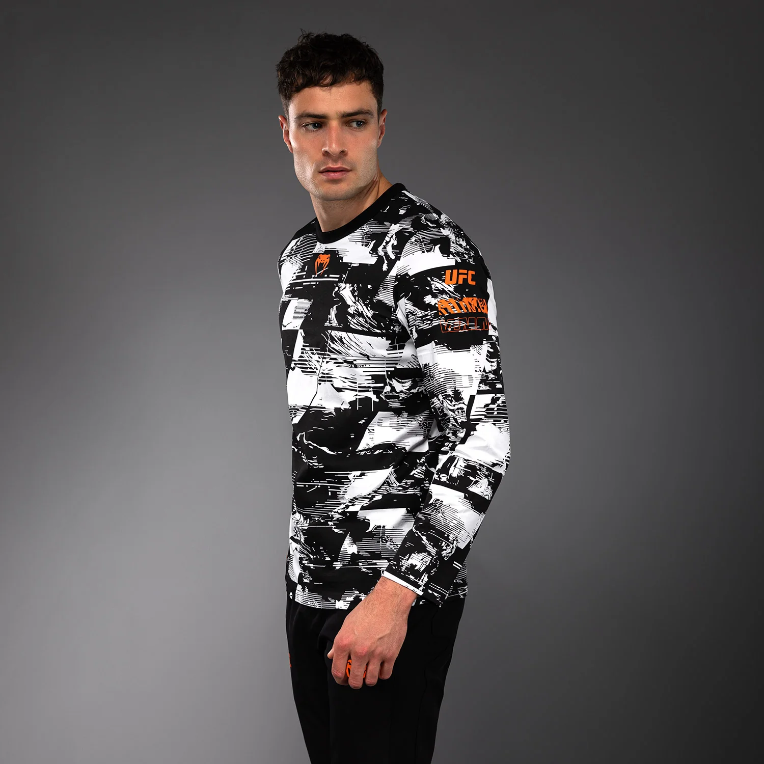 Men's UFC Zenith by Venum White Authentic Fight Week Long Sleeve T-Shirt - Image 2