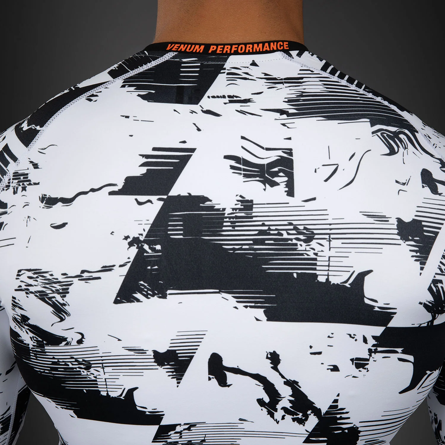 Men's UFC Zenith by Venum White Authentic Fight Week Performance Long Sleeve Rashguard - Image 6
