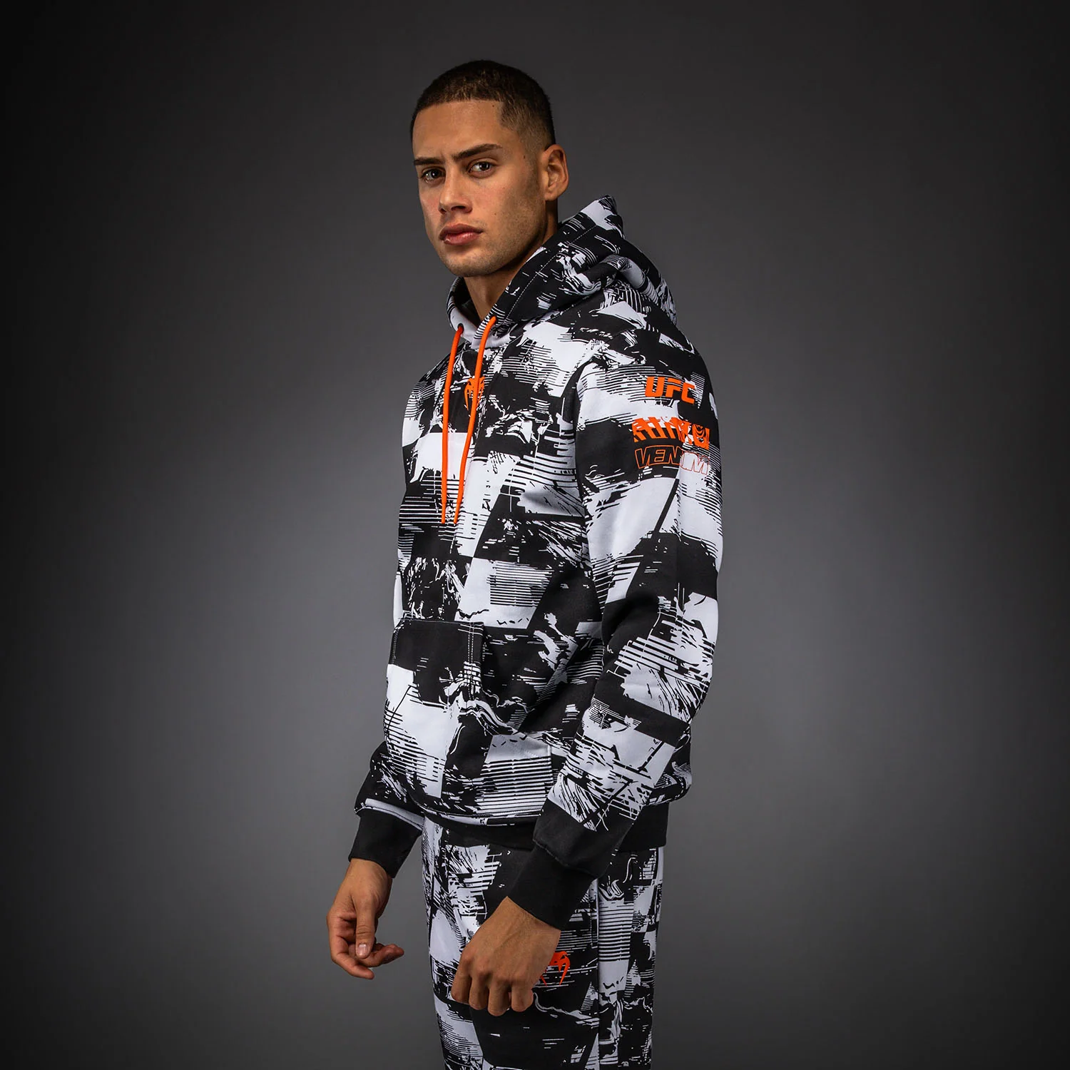 Men's UFC Zenith by Venum White Authentic Fight Week Pullover Hoodie - Image 3