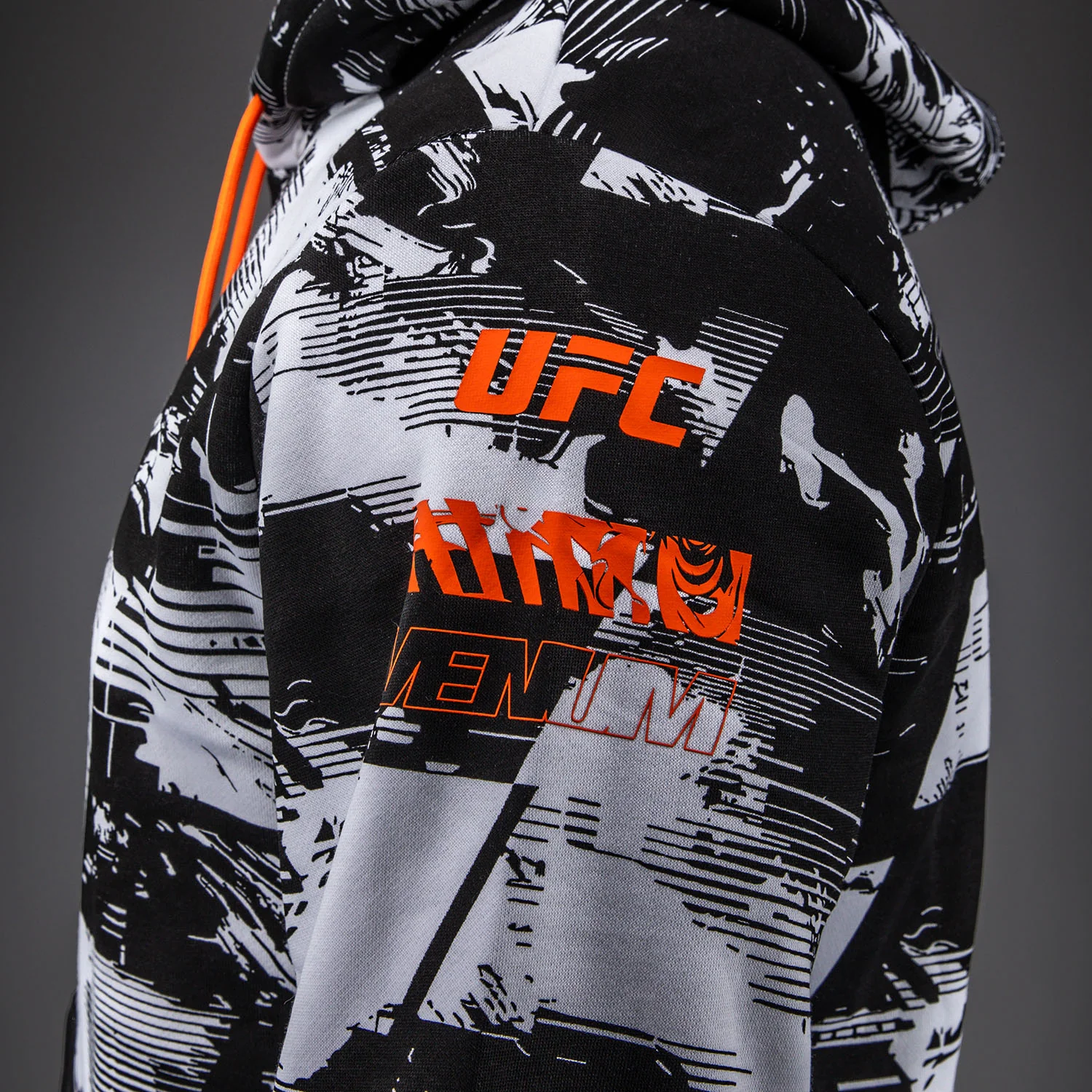 Men's UFC Zenith by Venum White Authentic Fight Week Pullover Hoodie - Image 4