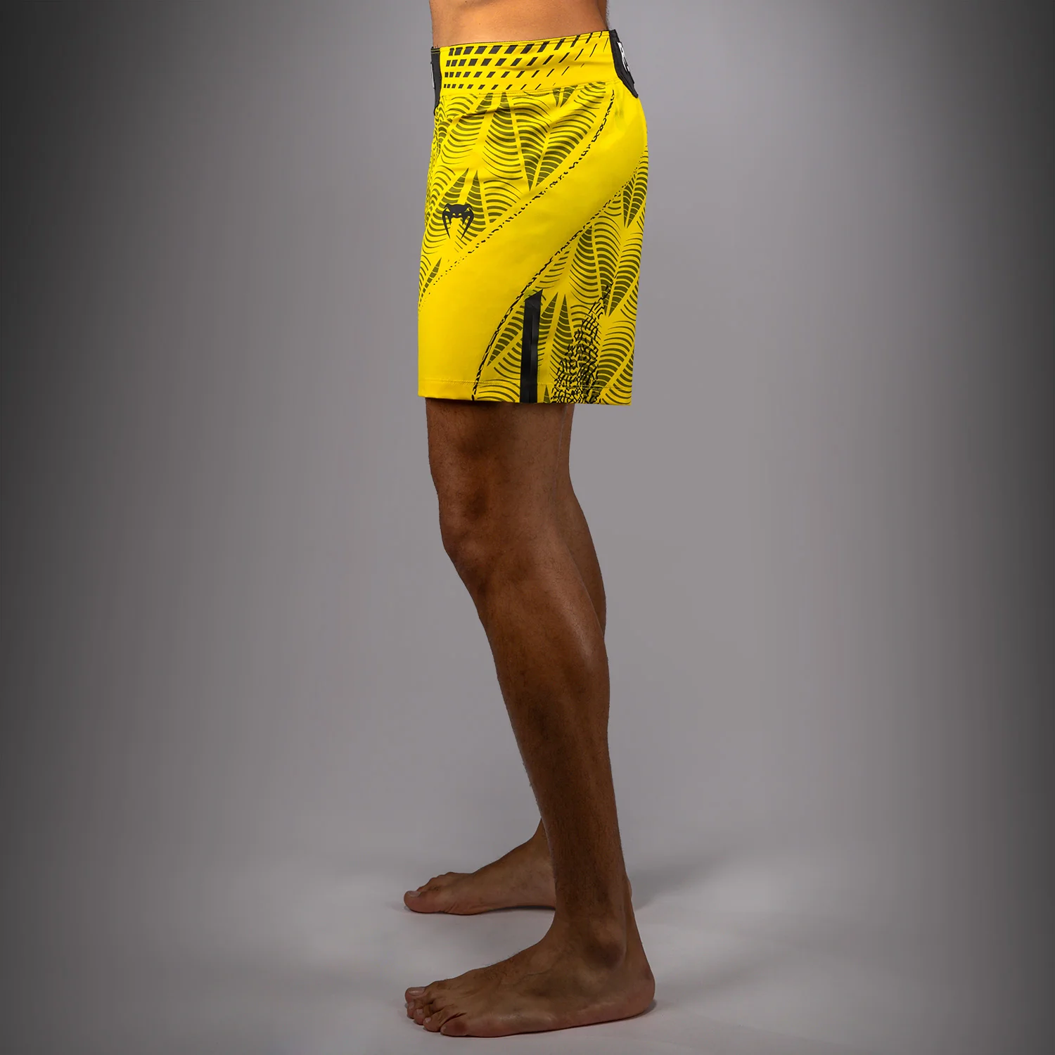 Men's UFC Zenith by Venum Yellow Authentic Fight Night Short Fit Fight Short - Image 3