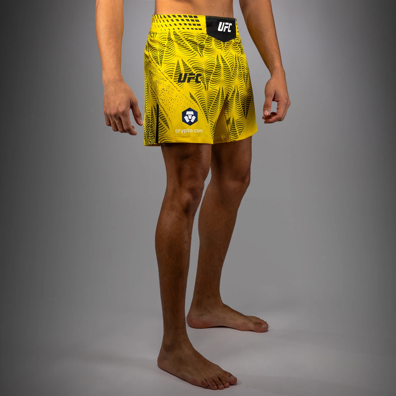 Men's UFC Zenith by Venum Yellow Authentic Fight Night Short Fit Fight Short Personalized - Image 3