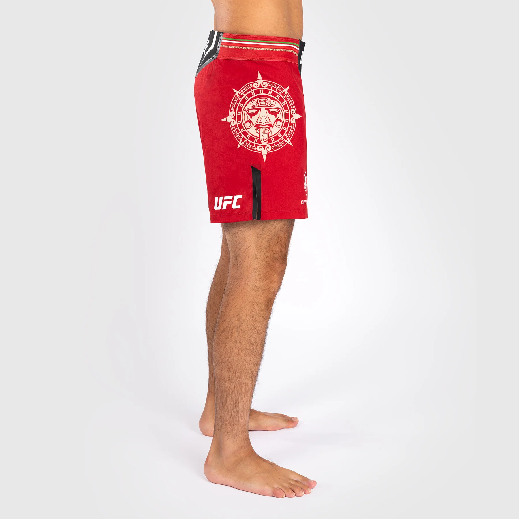 Noche UFC by Venum Authentic Fight Night Men’s Fight Short - Short Fit - Red - Image 4