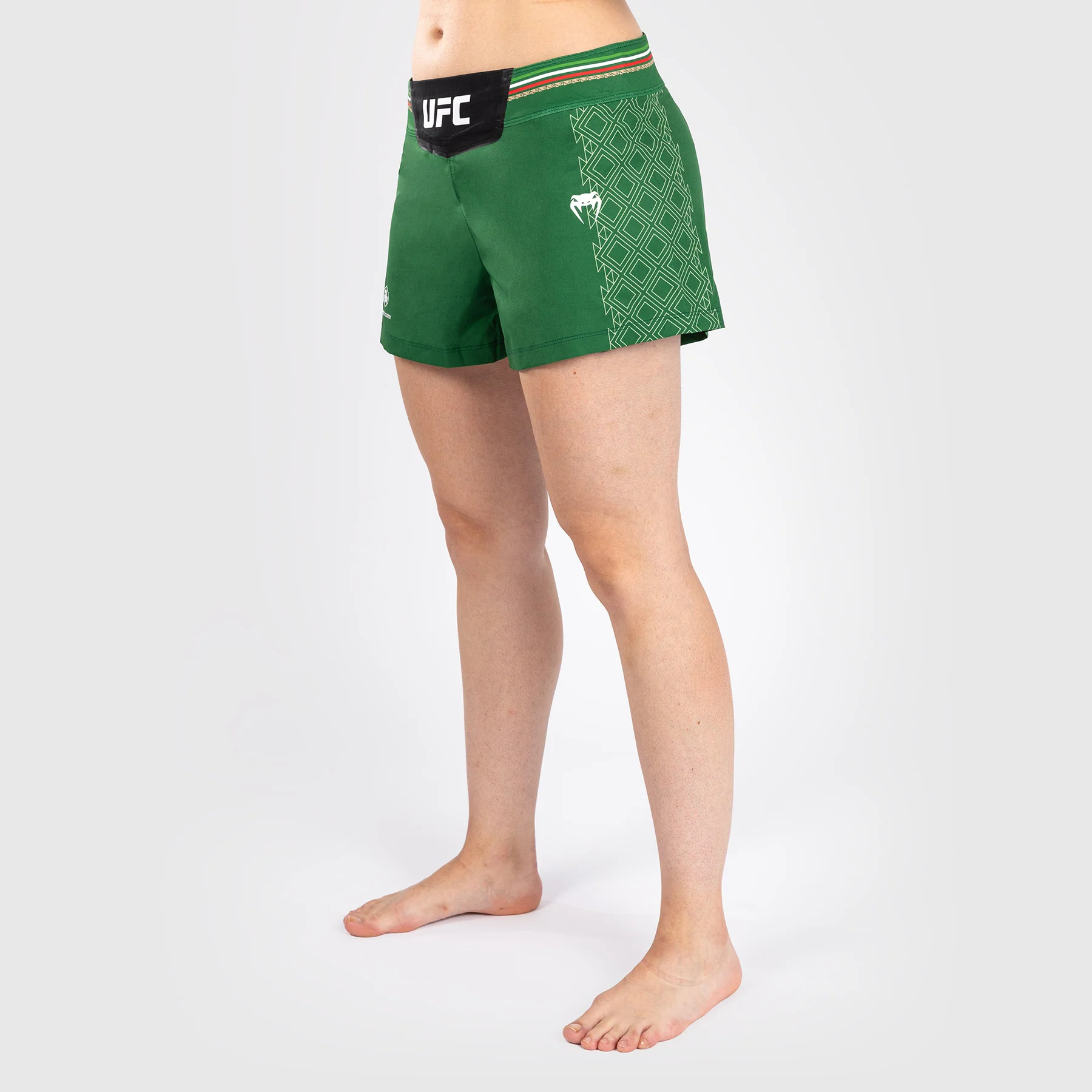 Noche UFC by Venum Authentic Fight Night Women’s Fight Short - Green - Image 3