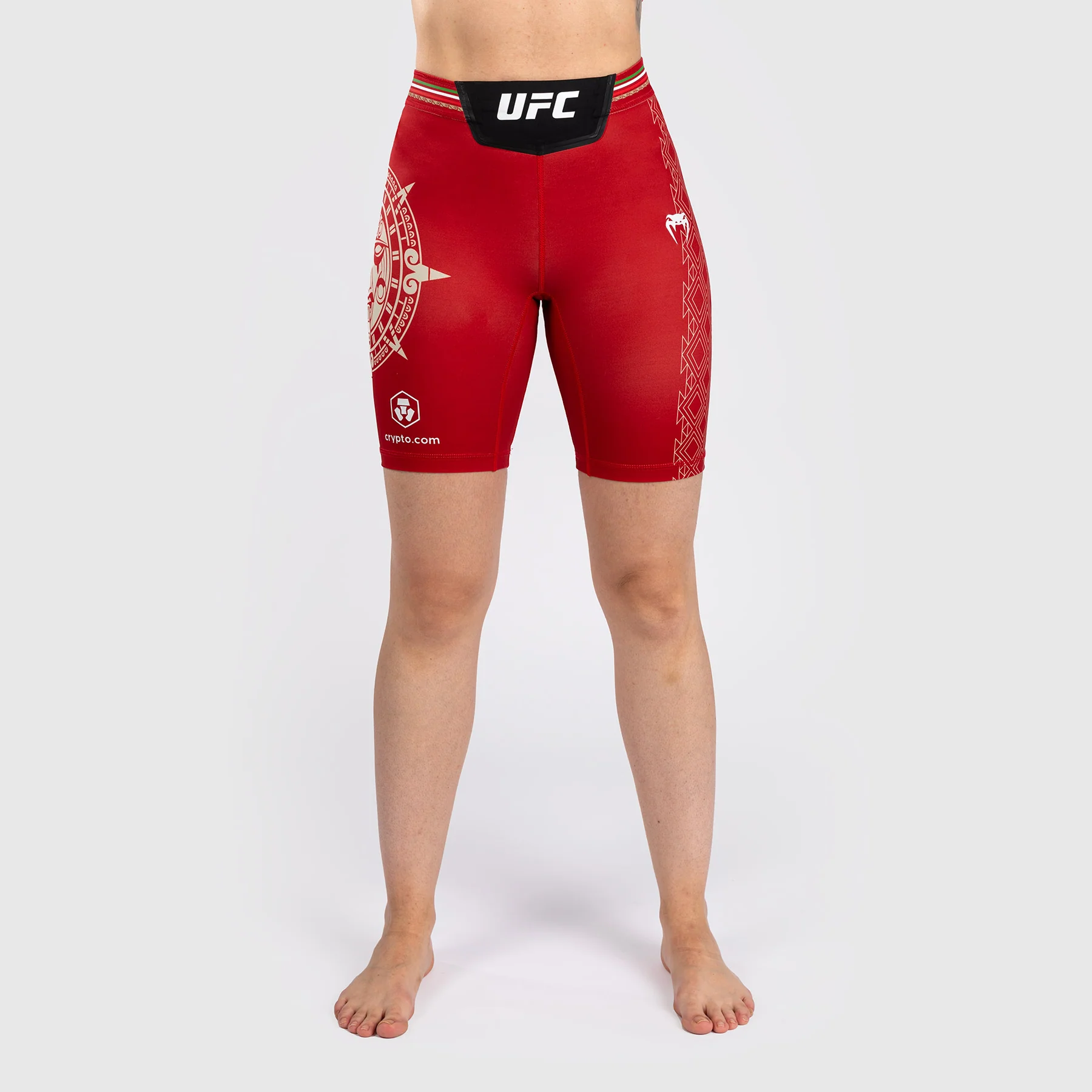 Noche UFC by Venum Authentic Fight Night Women’s Vale Tudo Short - Long Fit - Red